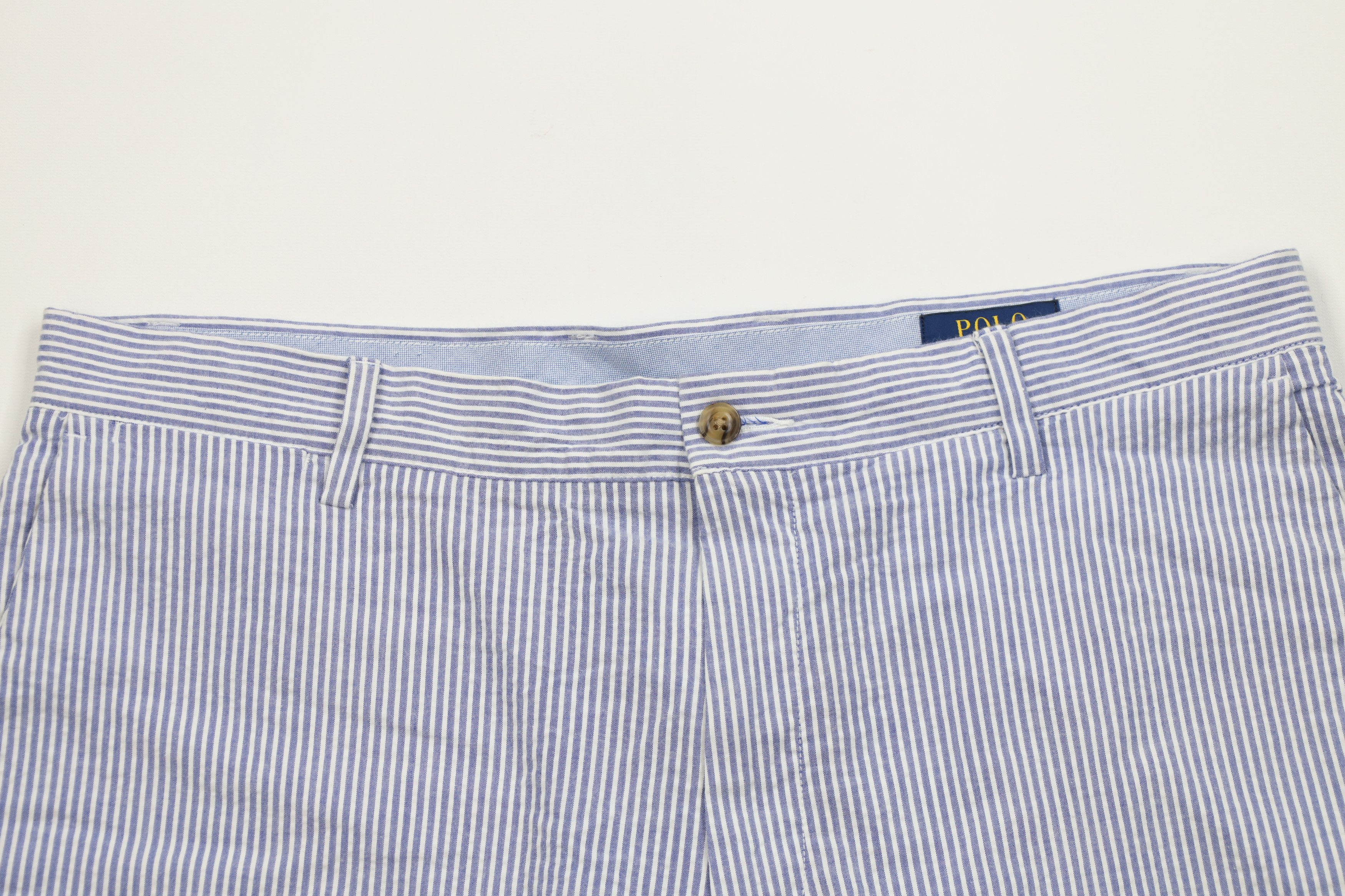 Ralph Lauren Vintage Ralph Lauren Striped Seer Sucker Chino Shorts Size US 35 - 2 Thumbnail