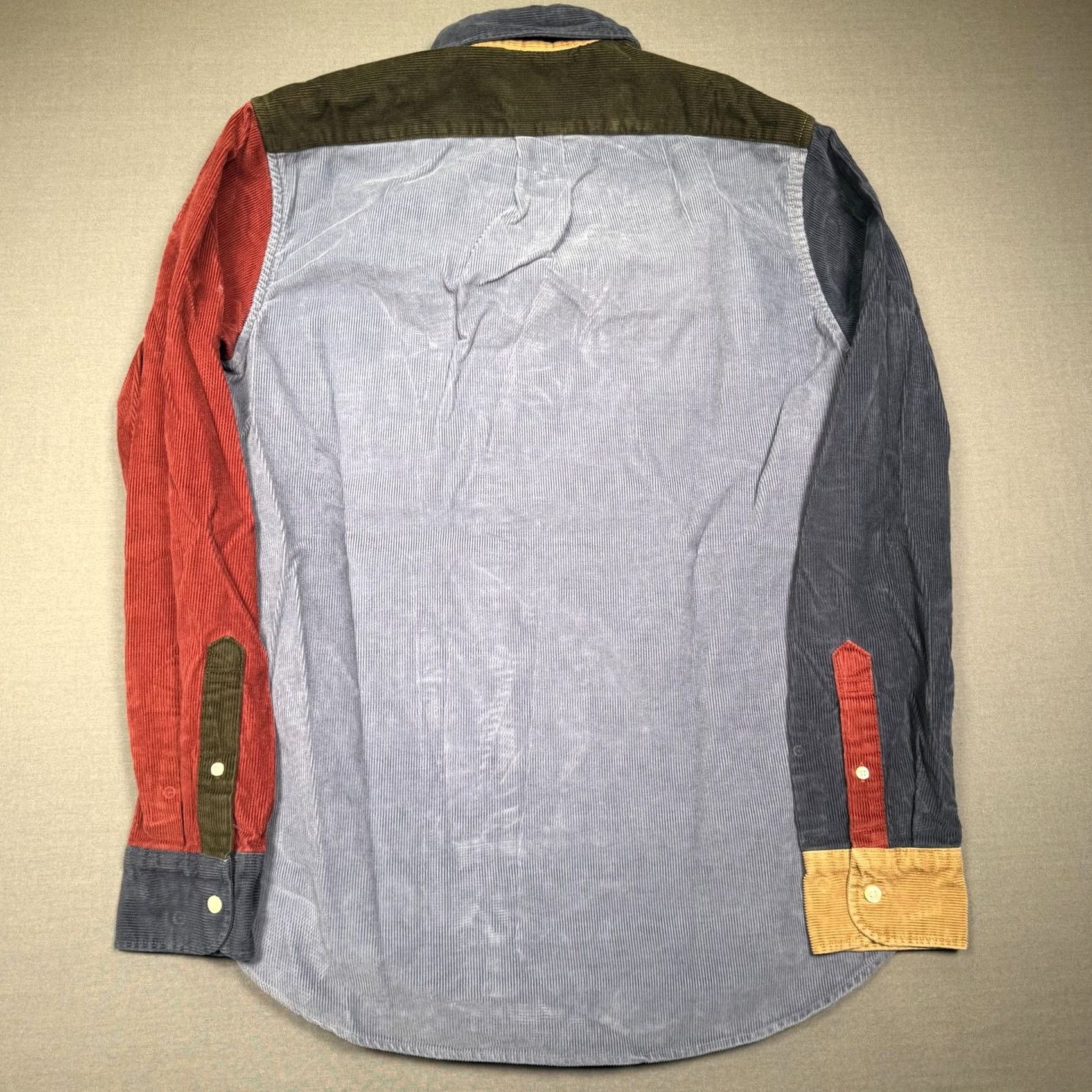 J.Crew J.Crew Shirt Mens Small Multicolor Corduroy Colorblock Long Sleeve Button Up Size US S / EU 44-46 / 1 - 5 Thumbnail