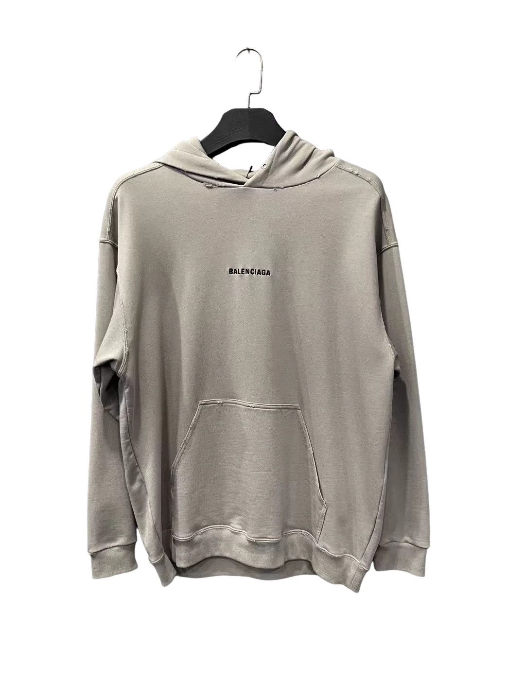 Balenciaga Balenciaga Distressed Logo Hoodie Size S Size US S / EU 44-46 / 1 - 1 Thumbnail
