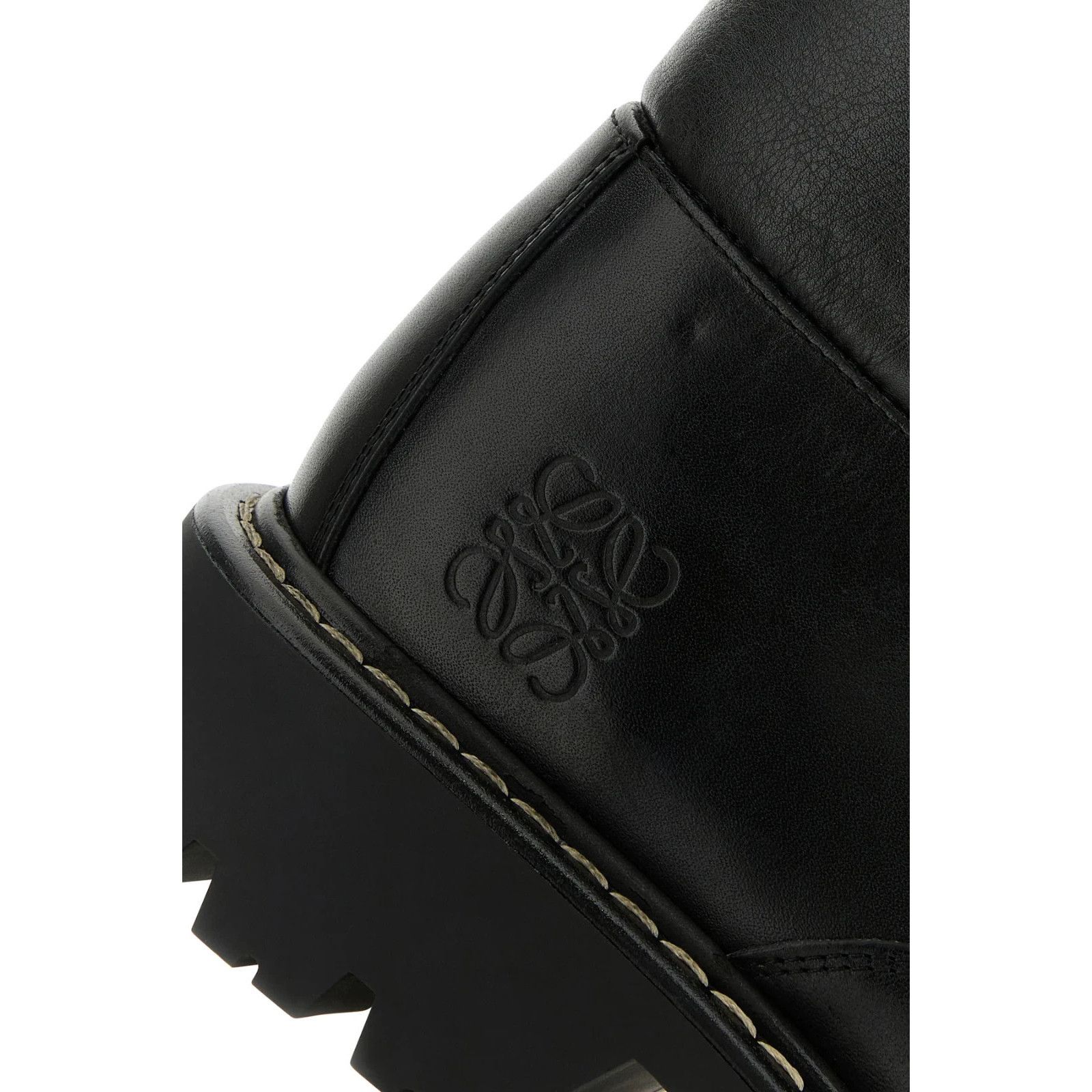 Loewe LOEWE Sierra Black Leather Ankle Boots New & Authentic (Men' Size US 12 / EU 45 - 4 Thumbnail