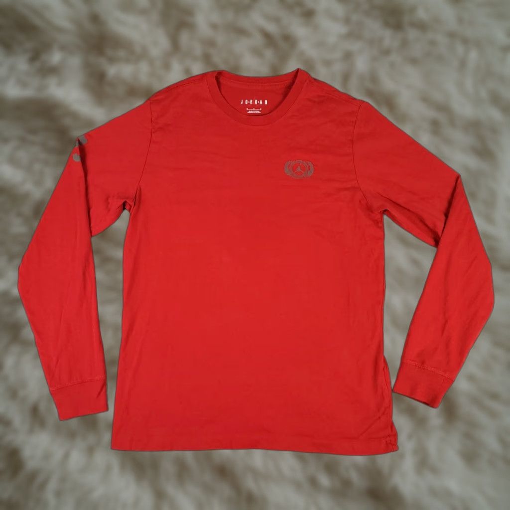 Jordan Brand Jordan T Shirt Mens Size Medium Red Jumpman Casual Long Sleeve Size US M / EU 48-50 / 2 - 1 Thumbnail
