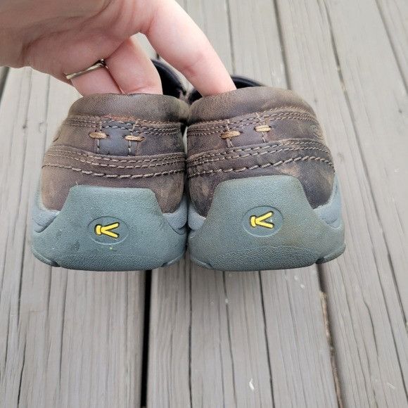 KEEN Keen Kaci III Dark Earth/Canteen Oiled Leather Floral Slip-o Size US 7 / IT 37 - 5 Thumbnail