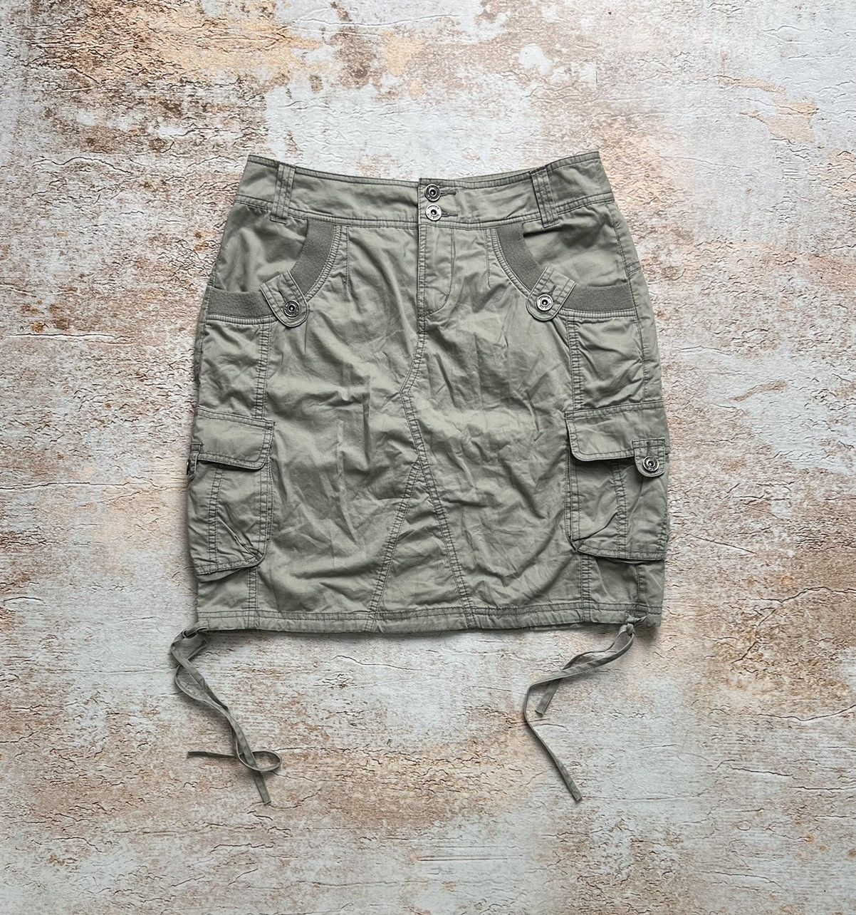 Japanese Brand Vintage military cargo skirt Size 28" / US 6 / IT 42 - 1 Thumbnail