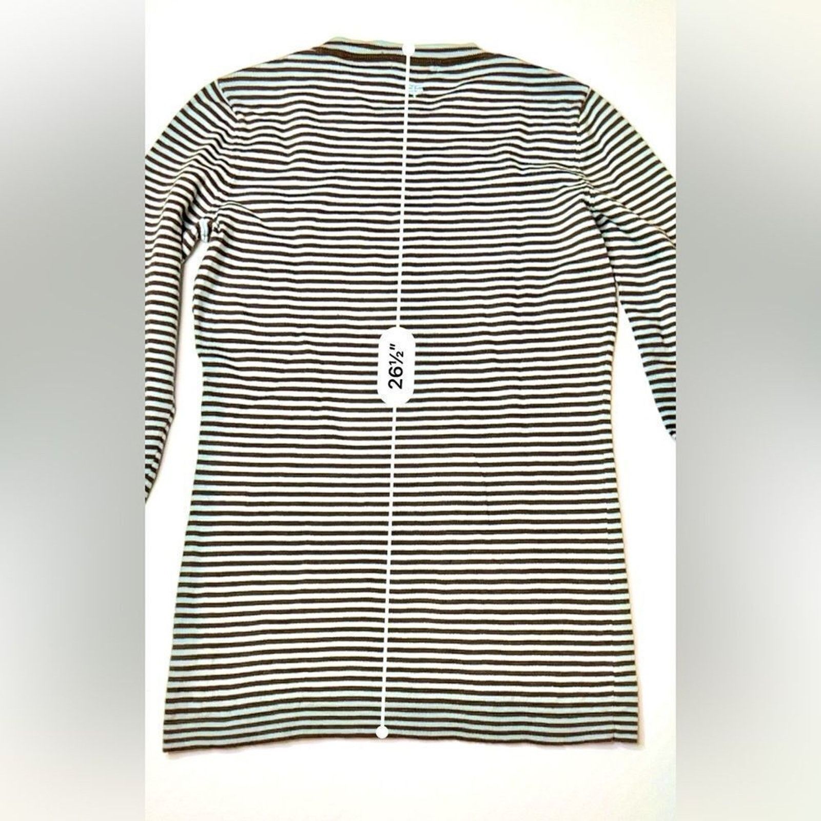 Other Tyler Böe Silk Blend Blue Brown Rib Sweater SMALL $229 Size S / US 4 / IT 40 - 7 Thumbnail