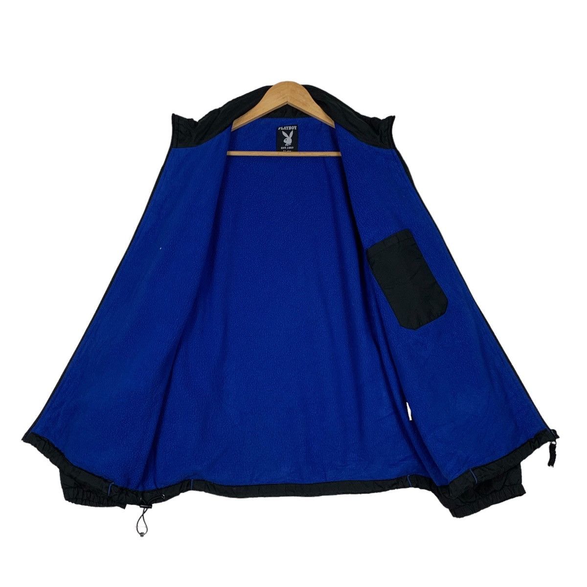 Playboy PLAYBOY Blue Fleece Lined Big Logo Light Jacket #1170-C54 Size US L / EU 52-54 / 3 - 11 Thumbnail
