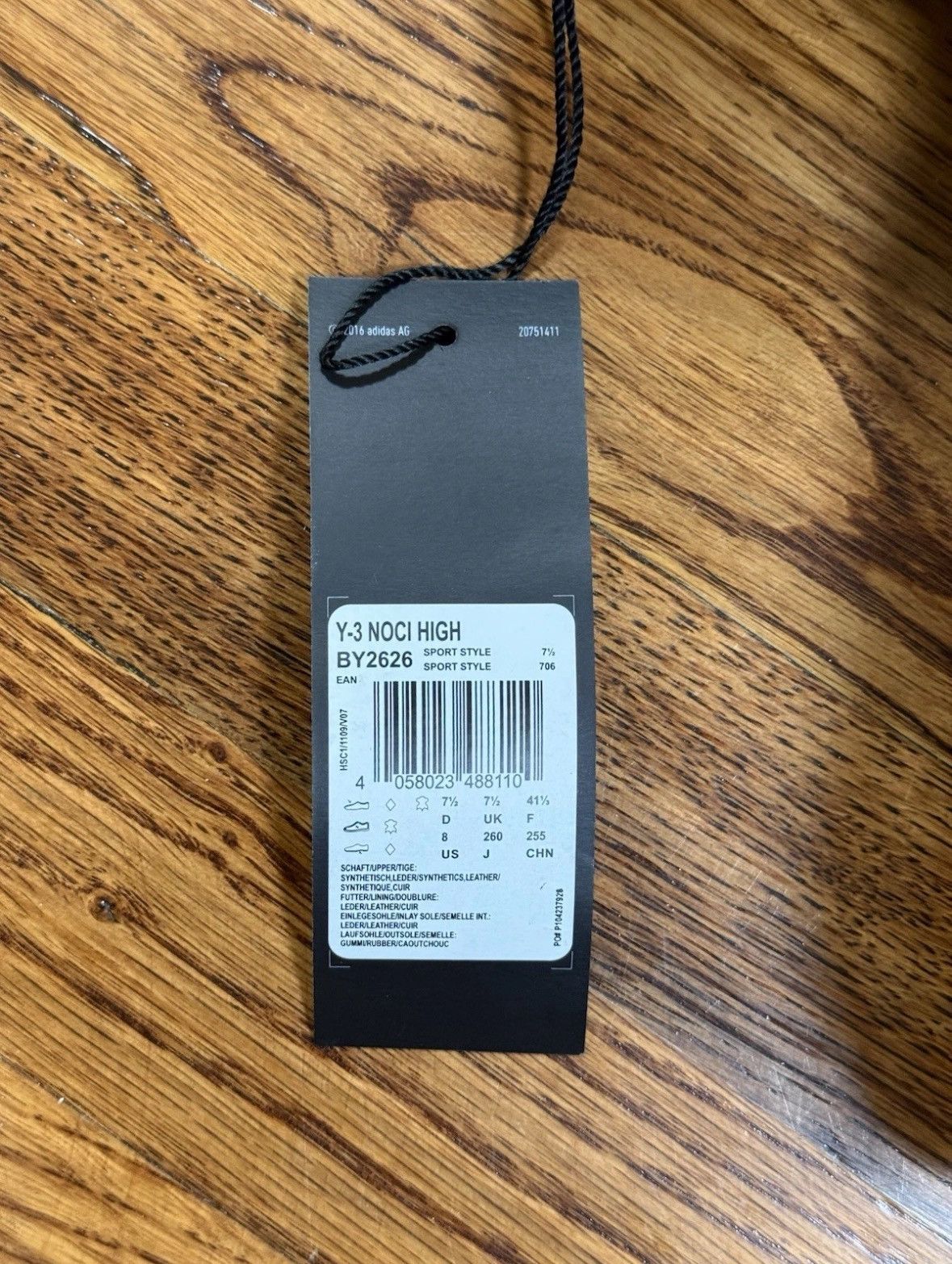Y-3 Adidas Y3 Yohji Yamamoto NOCI High BY2626 Men’s Size 8 Size US 8 / EU 41 - 10 Thumbnail