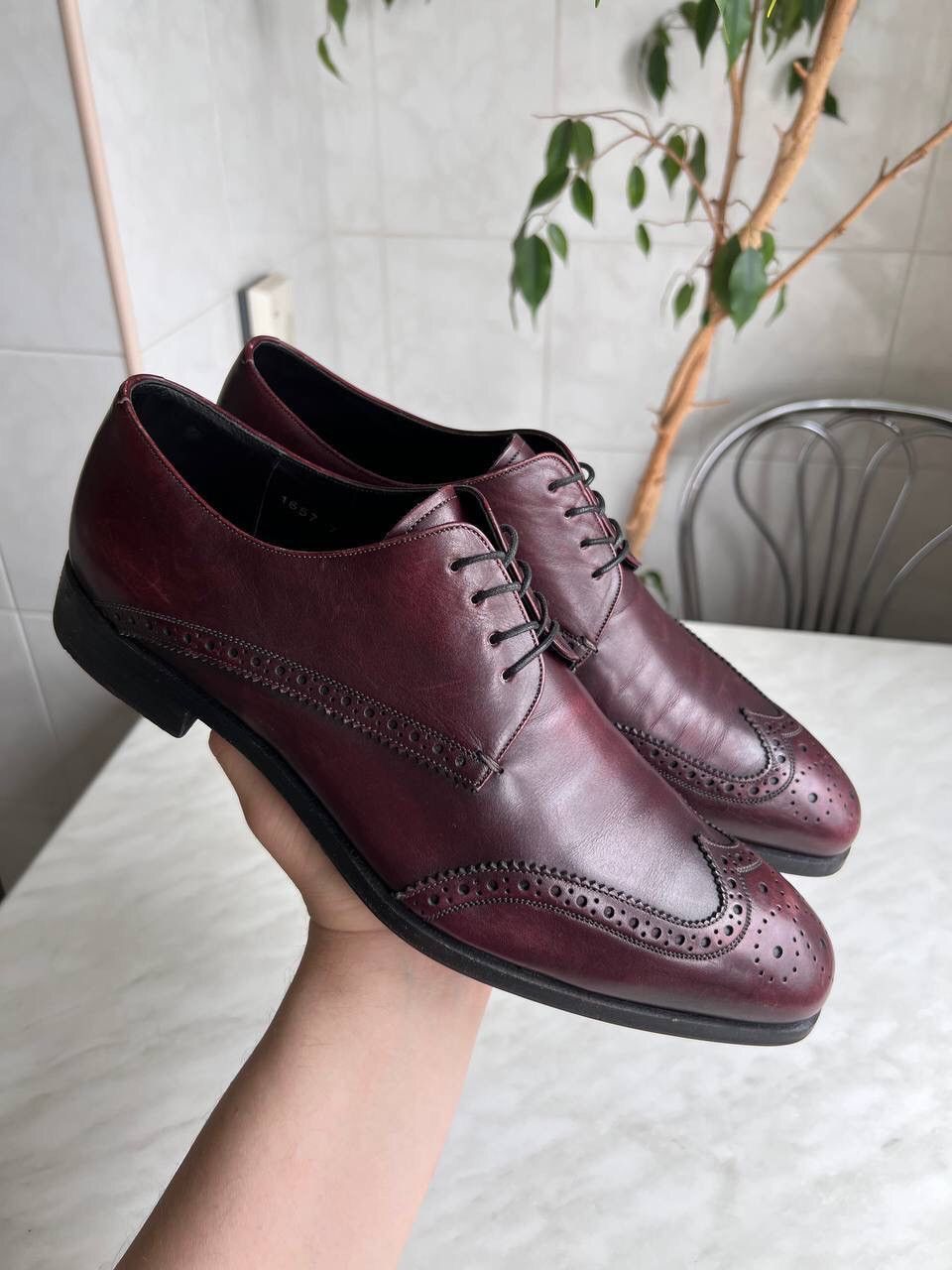 Prada × Vintage PRADA Brogue Oxfords Vintage y2k luxury grunge archive Size US 9 / EU 42 - 24 Thumbnail