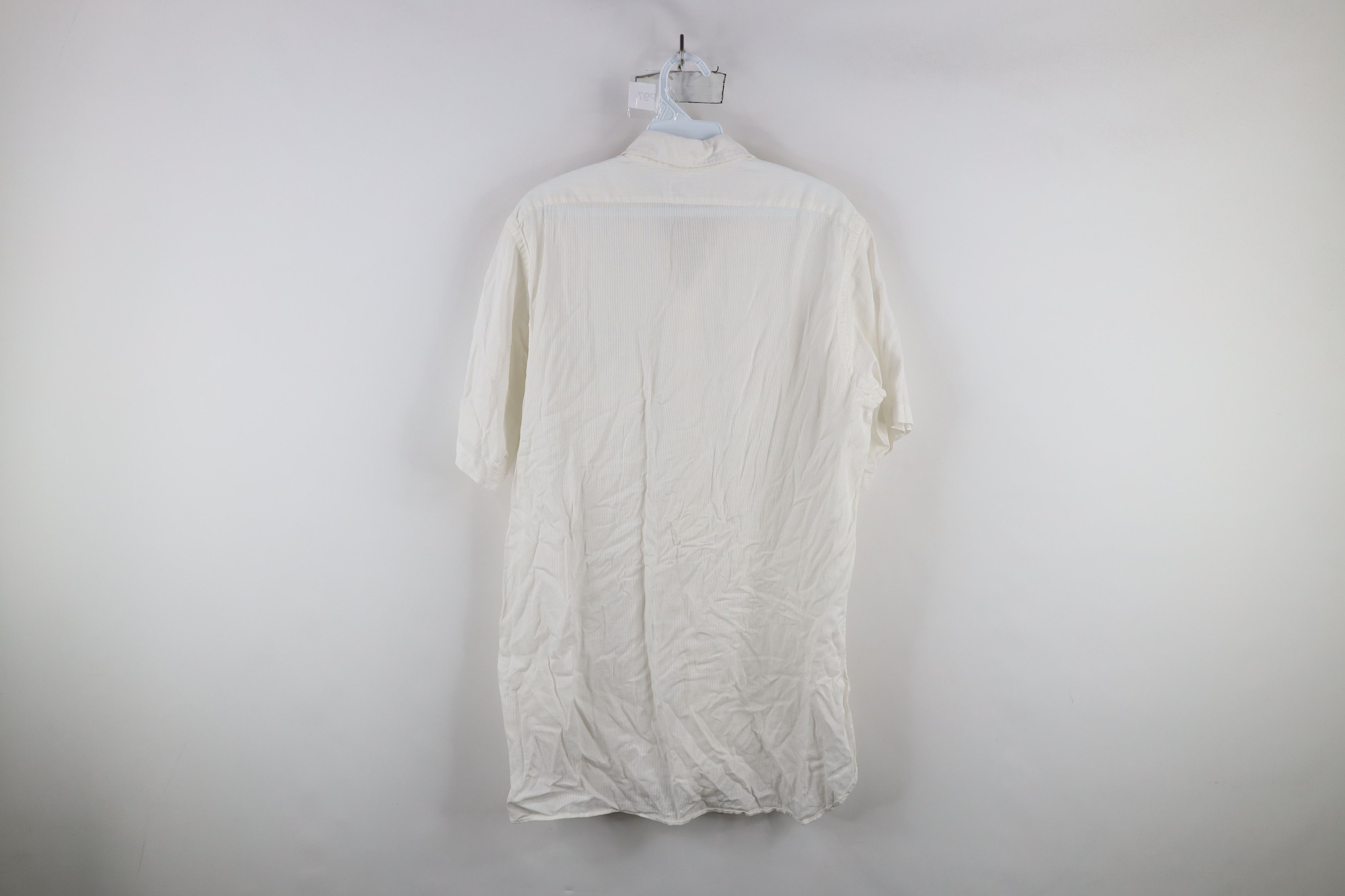 Vintage Vintage 30s 40s B Altman Co Ribbed Short Sleeve Button Shirt Size US M / EU 48-50 / 2 - 9 Thumbnail