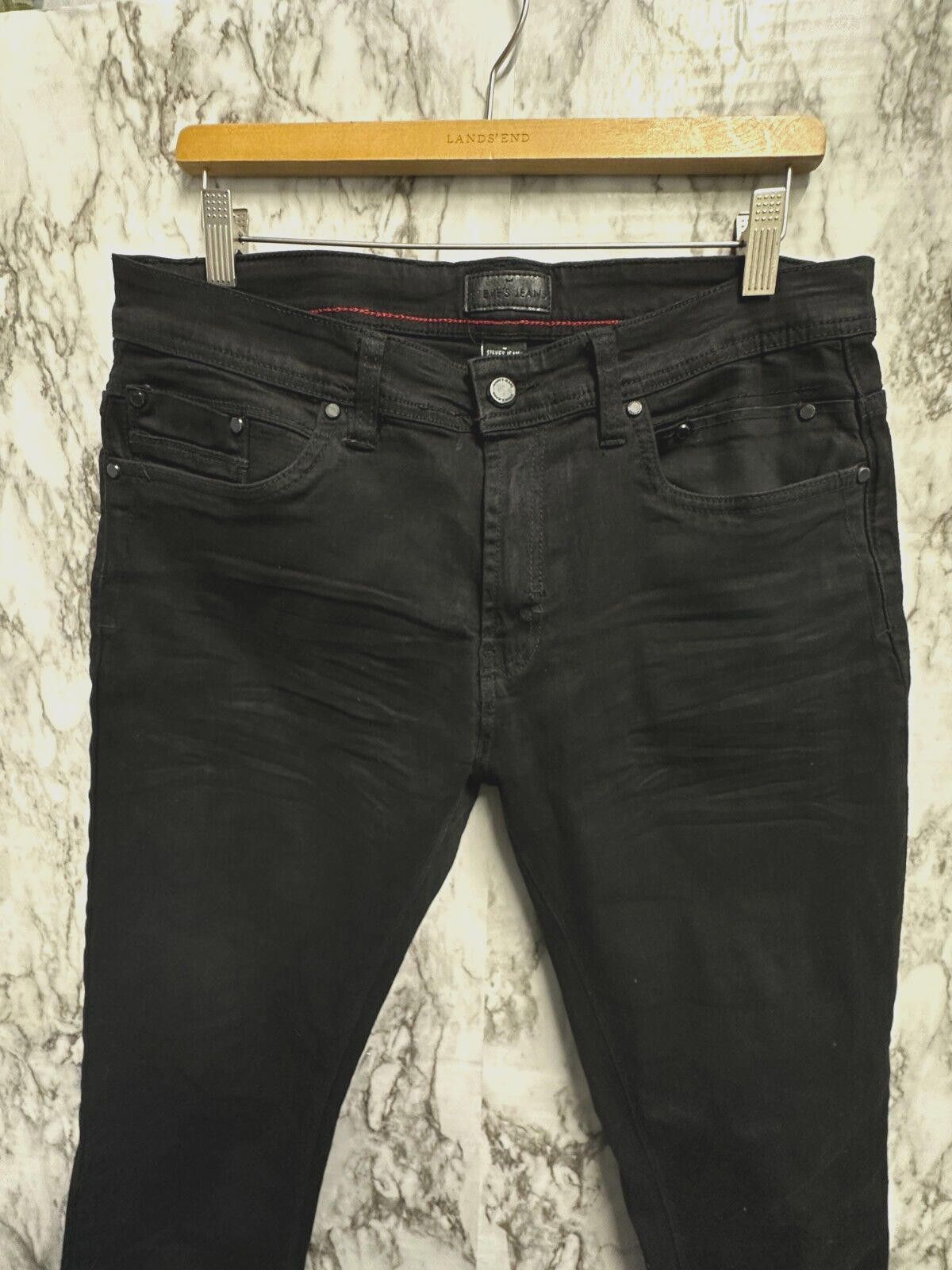 Designer Steve’s Jeans Denim Black Jeans Men size 32 x 30 Size US 32 / EU 48 - 3 Thumbnail