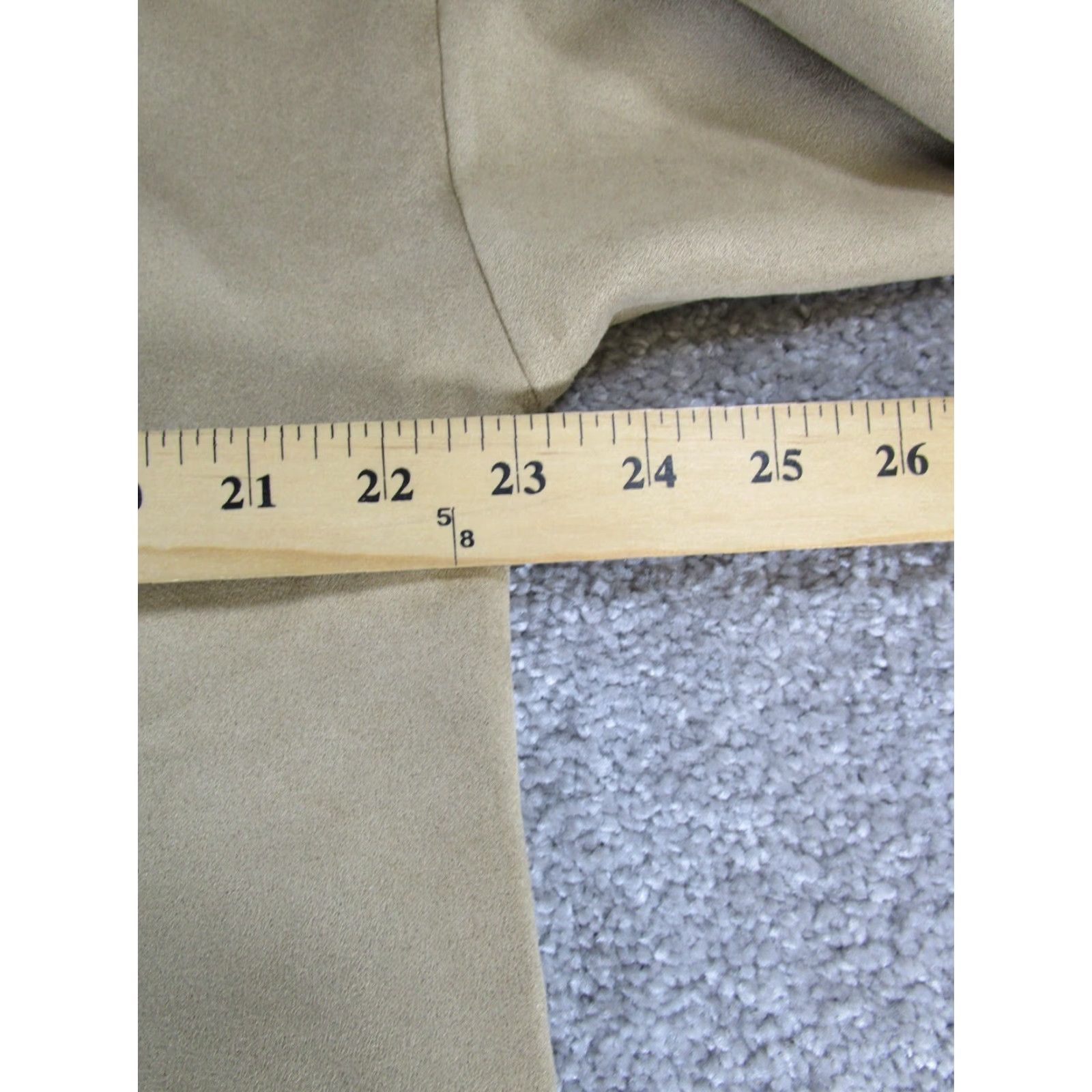 J. Jill J. Jill Shirt Womens Medium Petite Brown Wearever Collection Button-Up Collared Sleeve Long Polyester Solid Size M / US 6-8 / IT 42-44 - 7 Thumbnail