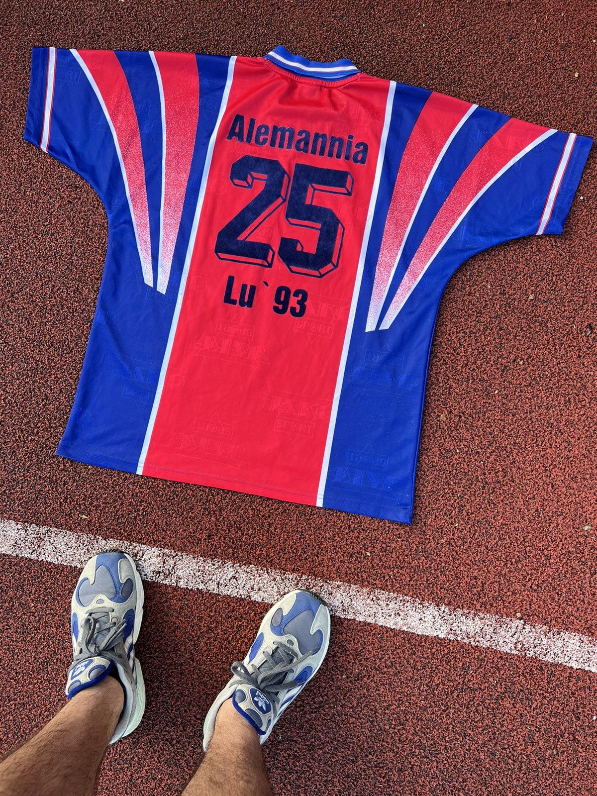 Vintage 🩸RARE🩸Alemannia Jako Lu’ 93 Vintage Soccer Jersey Size US XL / EU 56 / 4 - 2 Thumbnail