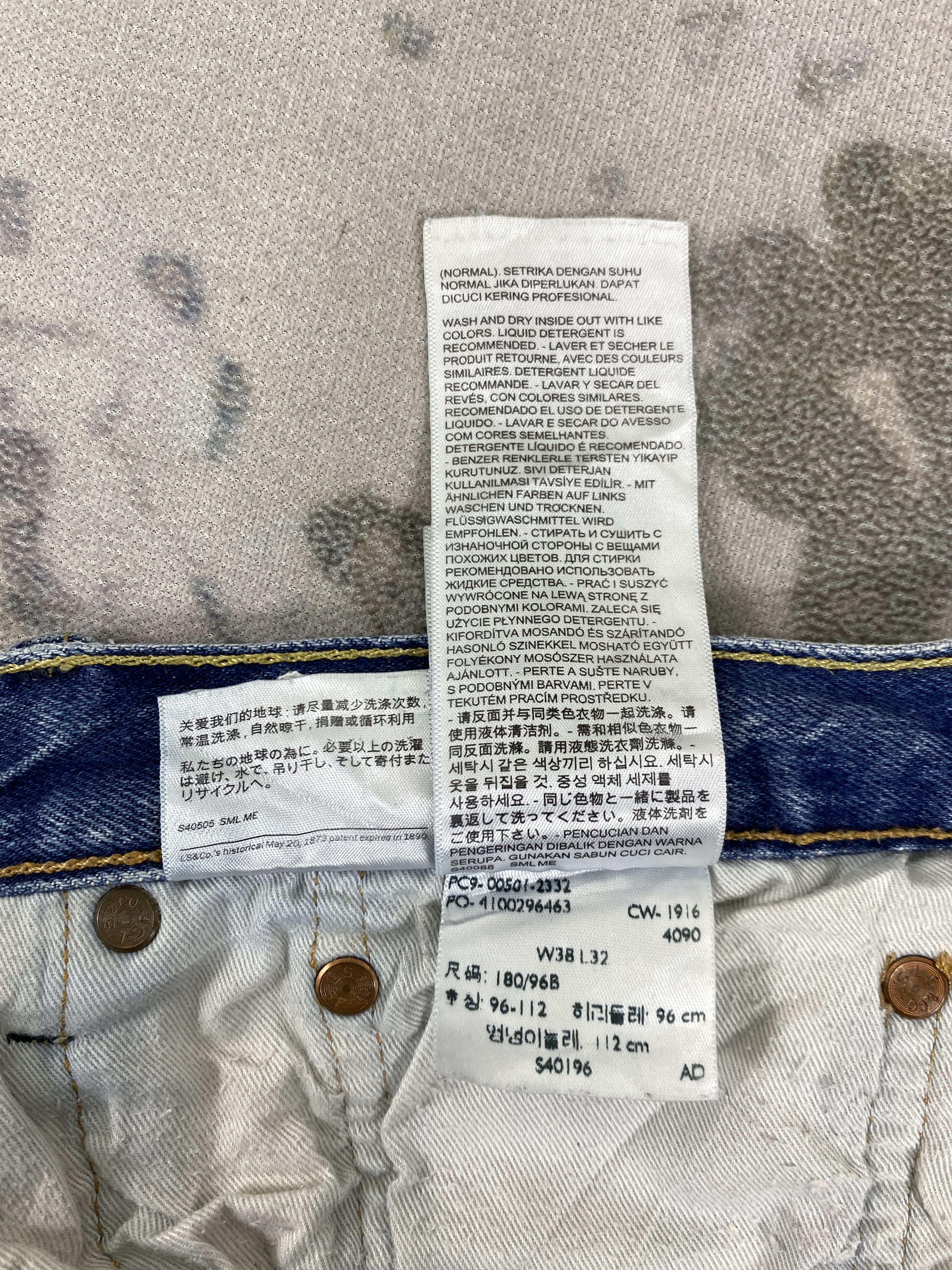 Levi's Dirty Blue Vintage Levi's 501 Jeans 38x32 Denim -JN1589 Size US 38 / EU 54 - 11 Thumbnail