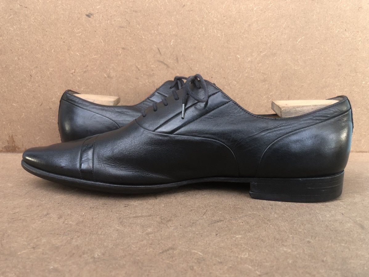 Gucci Gucci Black Calfskin Leather Men’s Dress shoes Size 42EJ Size US 8 / EU 41 - 6 Thumbnail