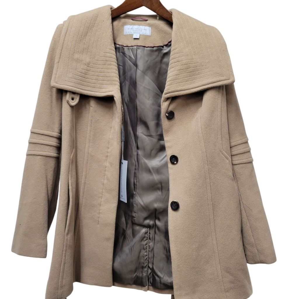 Andrew Marc Andrew Marc New York Captive Wool Jacket Coat Camel Size 4 Size S / US 4 / IT 40 - 9 Thumbnail