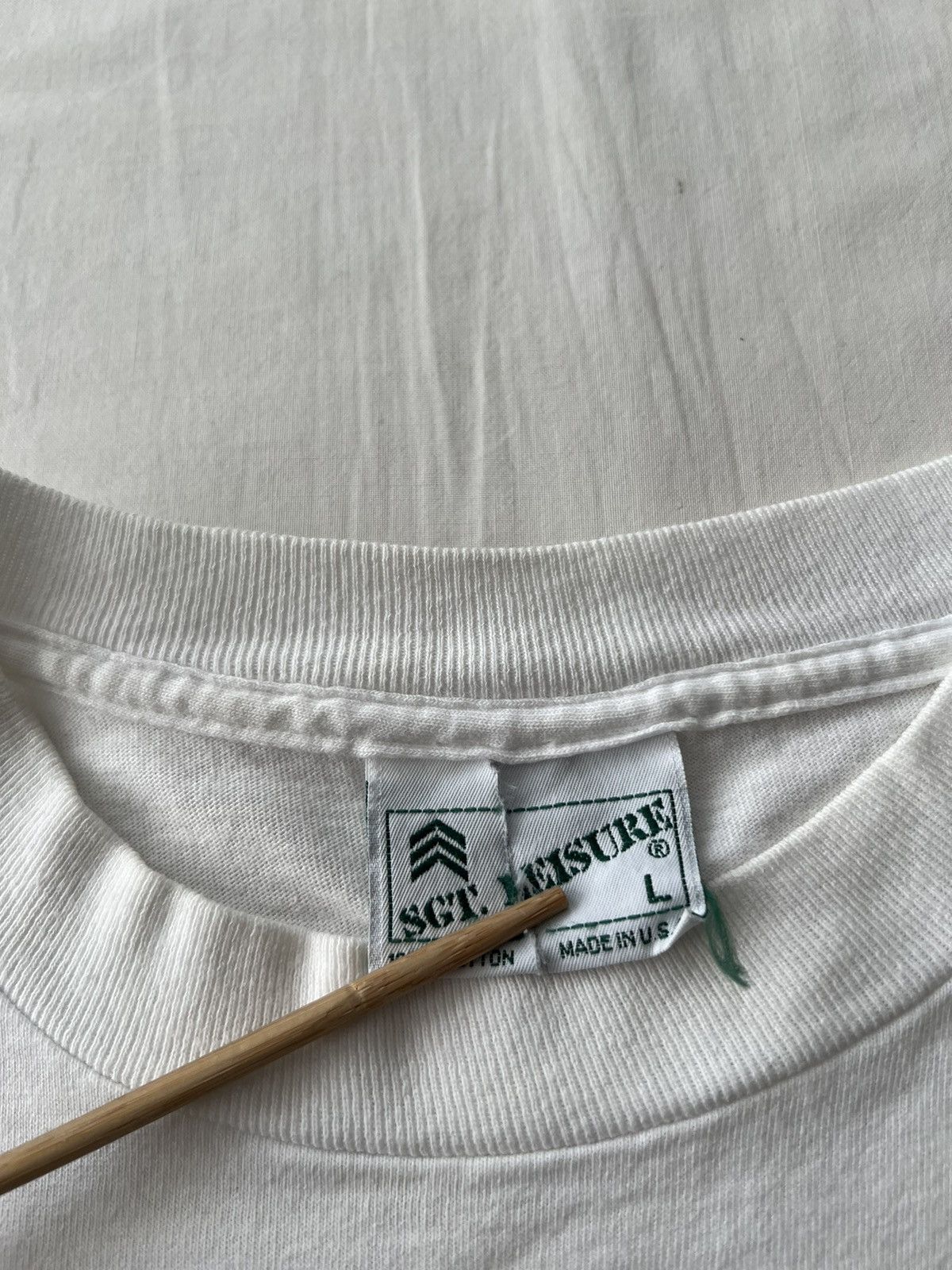 Vintage Vintage 90s Jesus Christ John 1:29 Made in USA White T-shirt Size US L / EU 52-54 / 3 - 13 Thumbnail