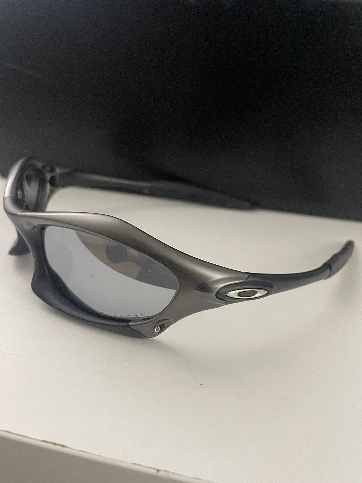 Vintage Oakley Vintage Sunglasses Splice Black Metal Grailed 7029