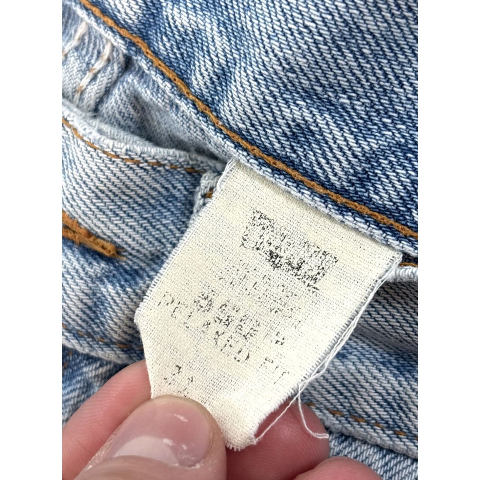 Levi's VINTAGE Levi's 505 Shorts Mens 31 Light Wash Distressed 90s High Rise Booty Fray Blue Chino Men Mens Size US 31 - 7 Thumbnail