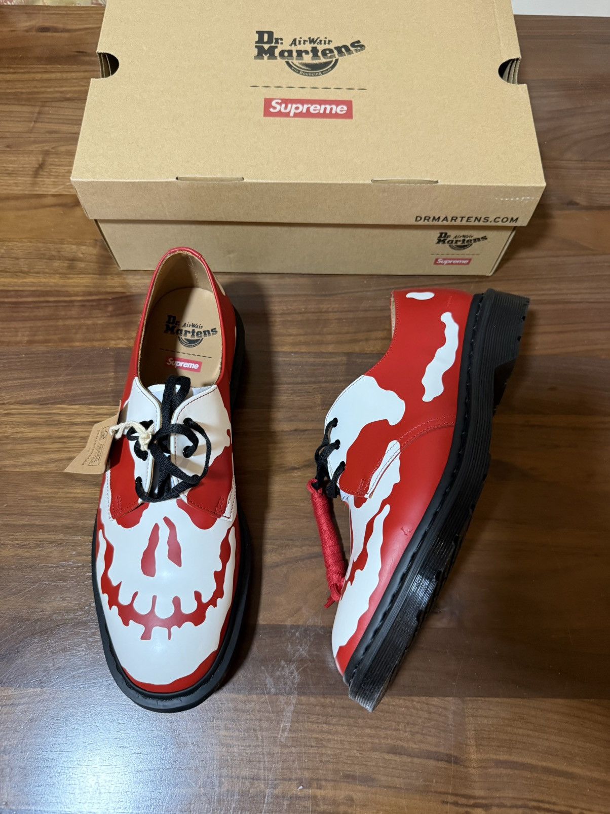 Dr. Martens × Supreme SUPREME®/DR. MARTENS 1461 3-EYE SHOE Red