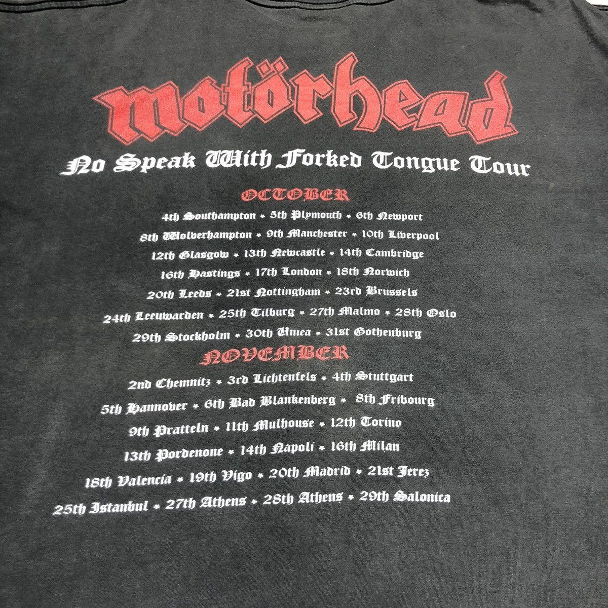 Band Tees vintage 80s Motorhead SNAKE BITE LOVE Band Rock T shirt rare Size US XL / EU 56 / 4 - 4 Thumbnail