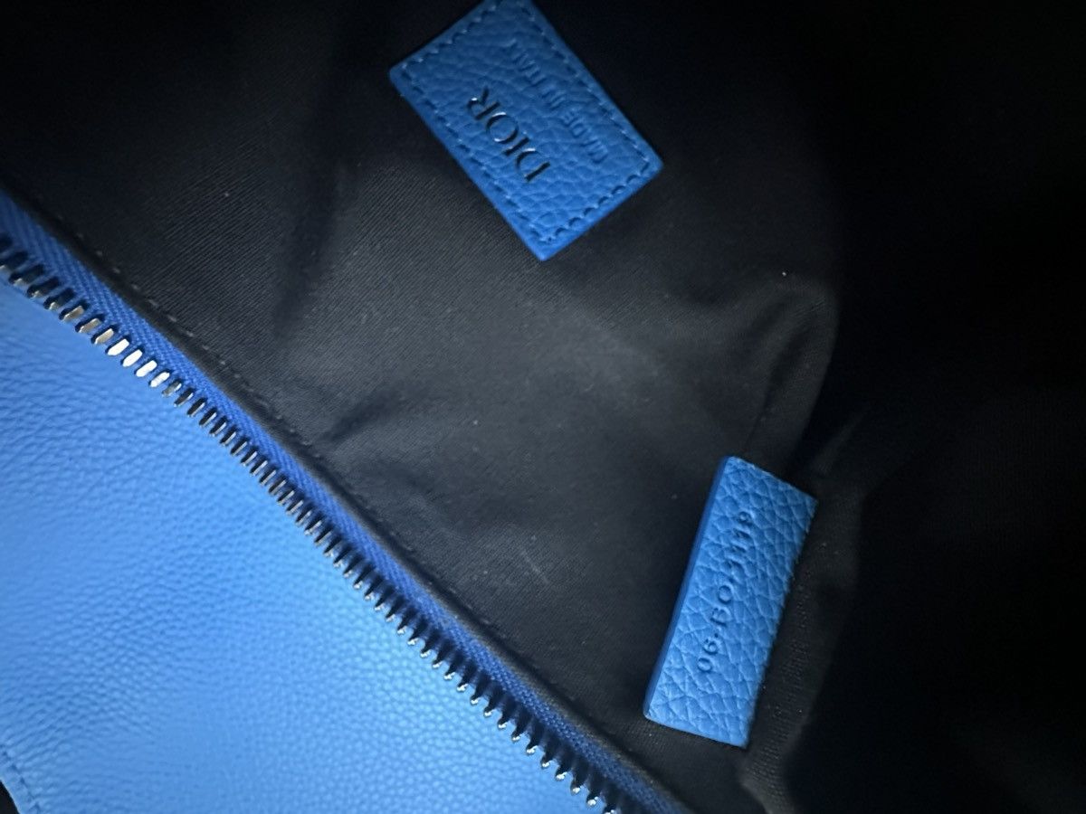 Dior Dior Blue Grained Leather Saddle Bag Size ONE SIZE - 11 Thumbnail