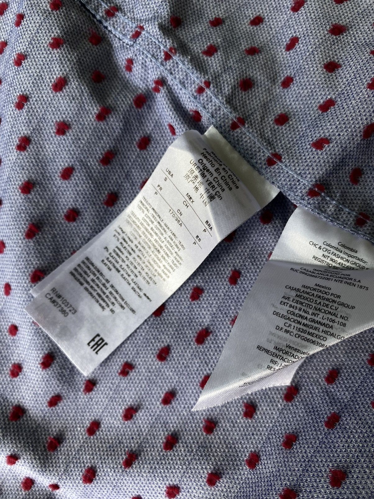 Armani Armani Exchange polka dot ls shirt Size US S / EU 44-46 / 1 - 9 Thumbnail