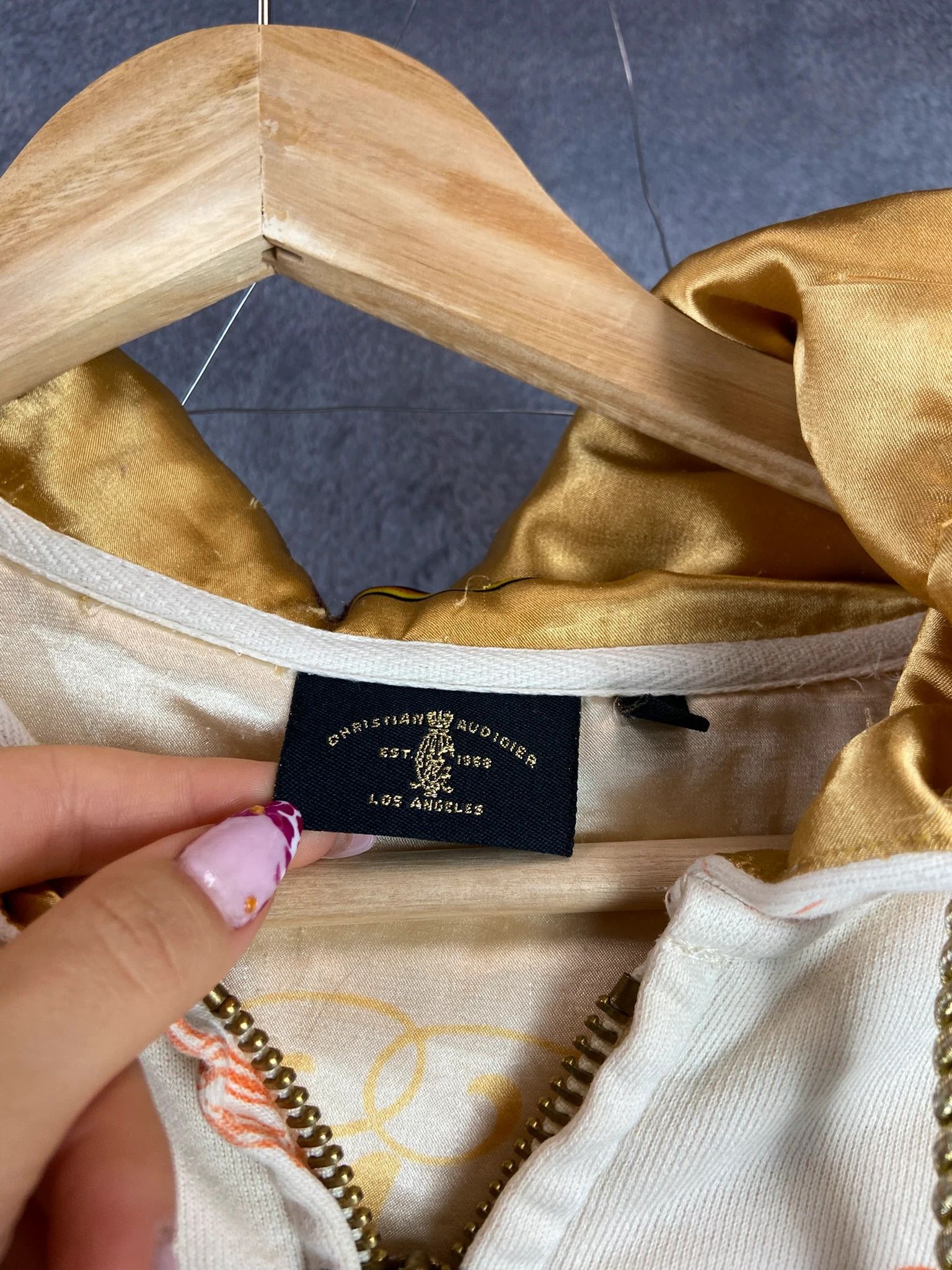 Christian Audigier Christian Audigier Y2K Zip Hoodie with Crystals Size S / US 4 / IT 40 - 5 Thumbnail