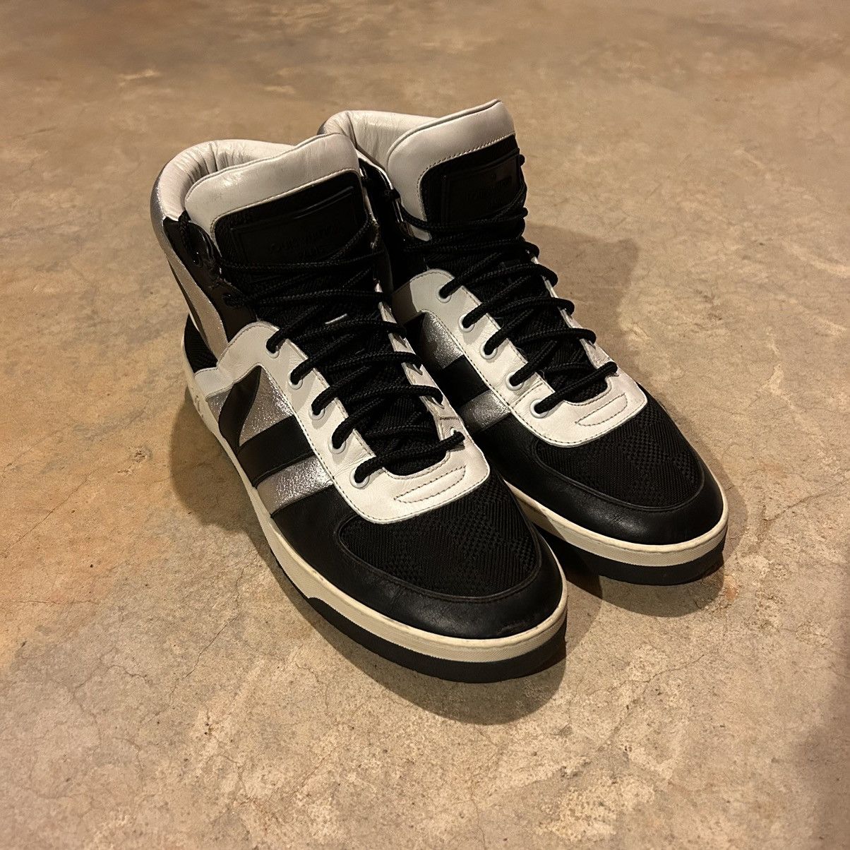 Designer × Louis Vuitton × Vintage Louis Vuitton Tribe Damier Leather High Top Sneaker US 9 Size US 9 / EU 42 - 7 Thumbnail