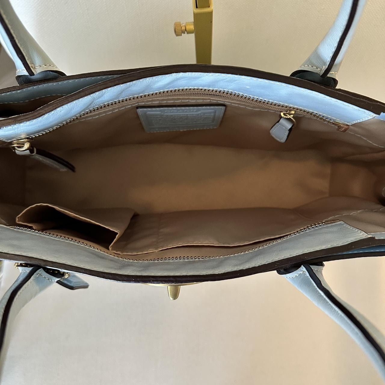 Coach Coach Sky Blue Patent Leather Front Pocket Tote Size ONE SIZE - 5 Thumbnail