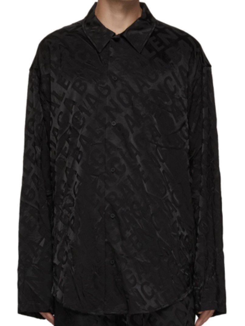 Balenciaga Large Logo Fluid Jacquard Size US XL / EU 56 / 4 - 7 Thumbnail