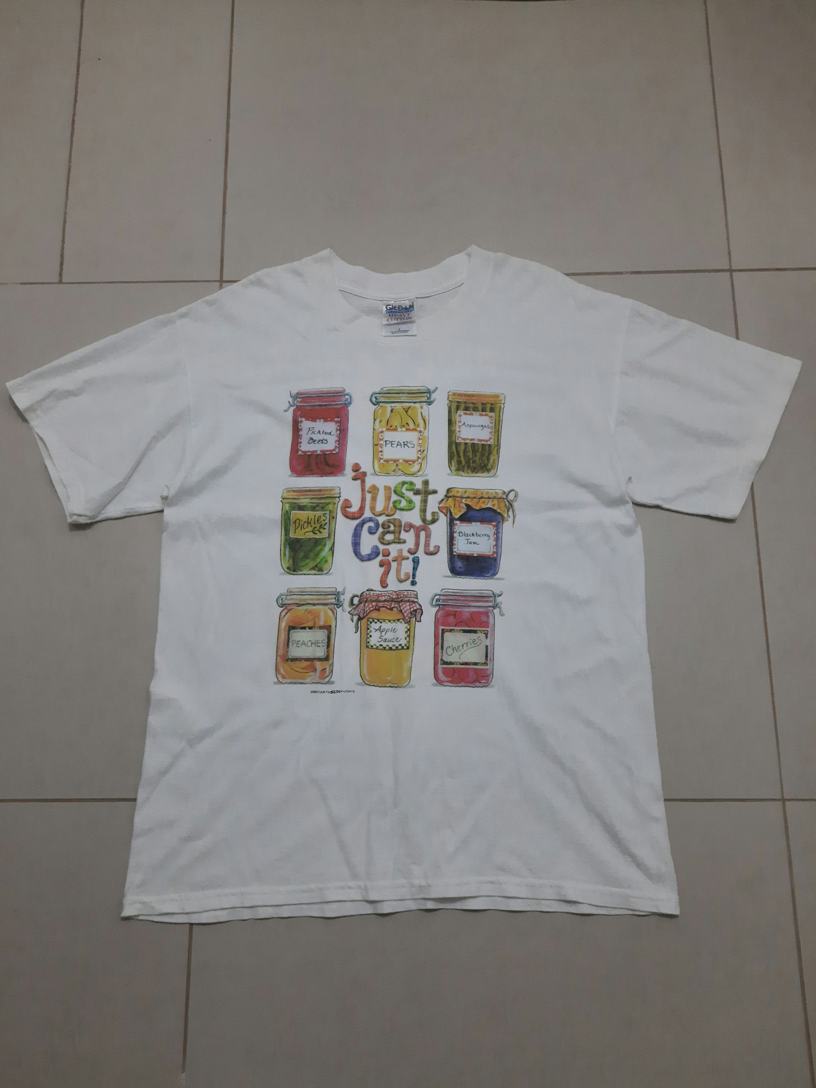 Vintage Vintage Gildan Dated 2000 Just can it Tee Size US M / EU 48-50 / 2 - 1 Thumbnail