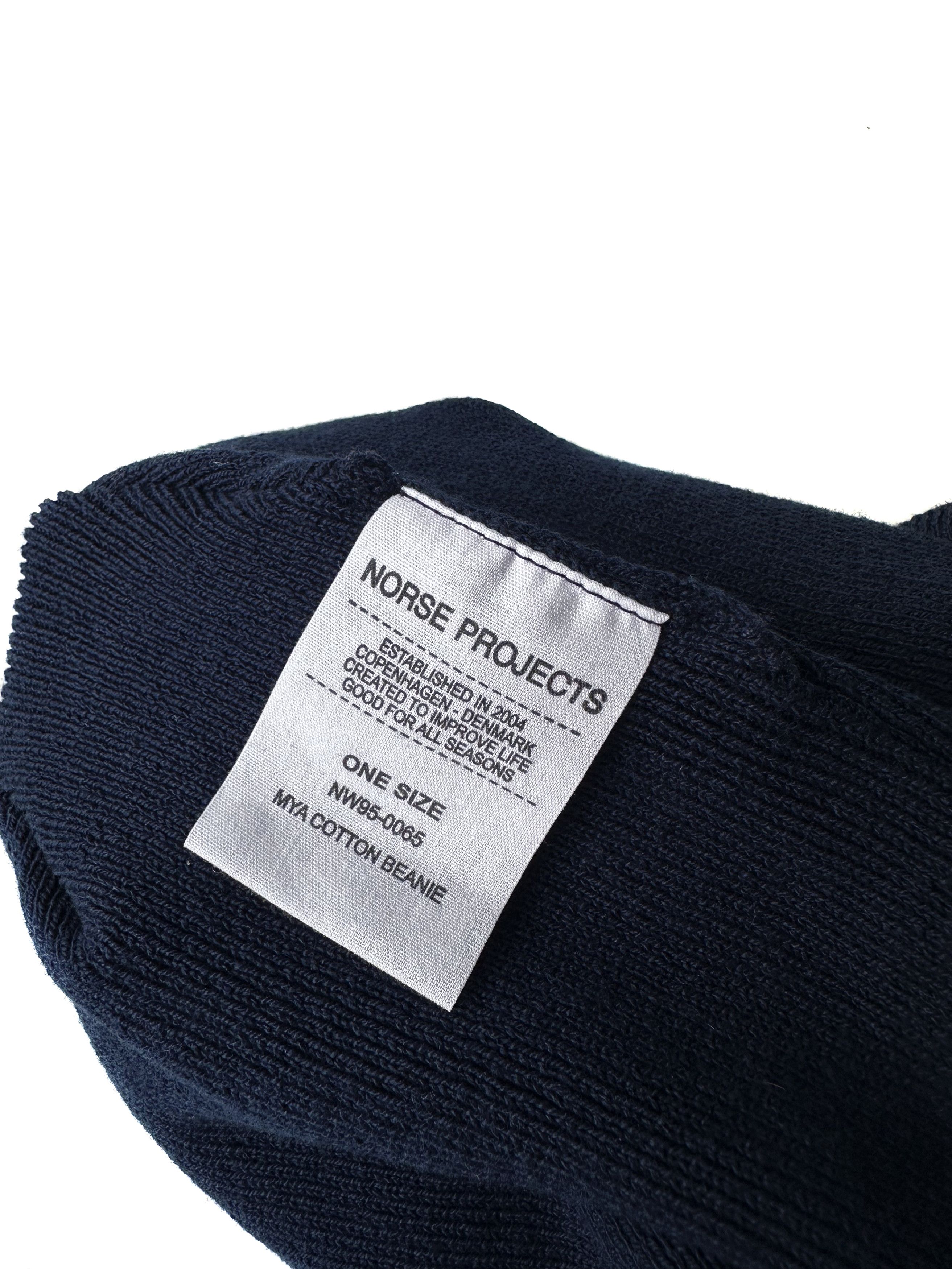 Norse Projects Norse Projects Navy MYA Cotton Beanie hat Size ONE SIZE - 5 Thumbnail