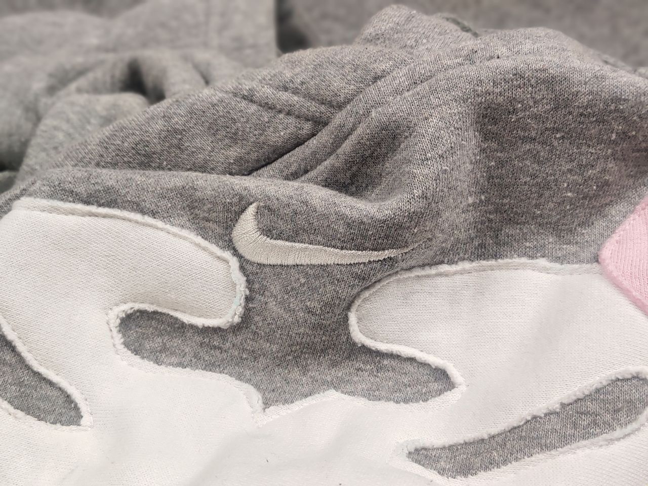Nike Vintage Nike Skeleton Embroidered Logo Grey Oversized Hoodie Size M / US 6-8 / IT 42-44 - 13 Thumbnail