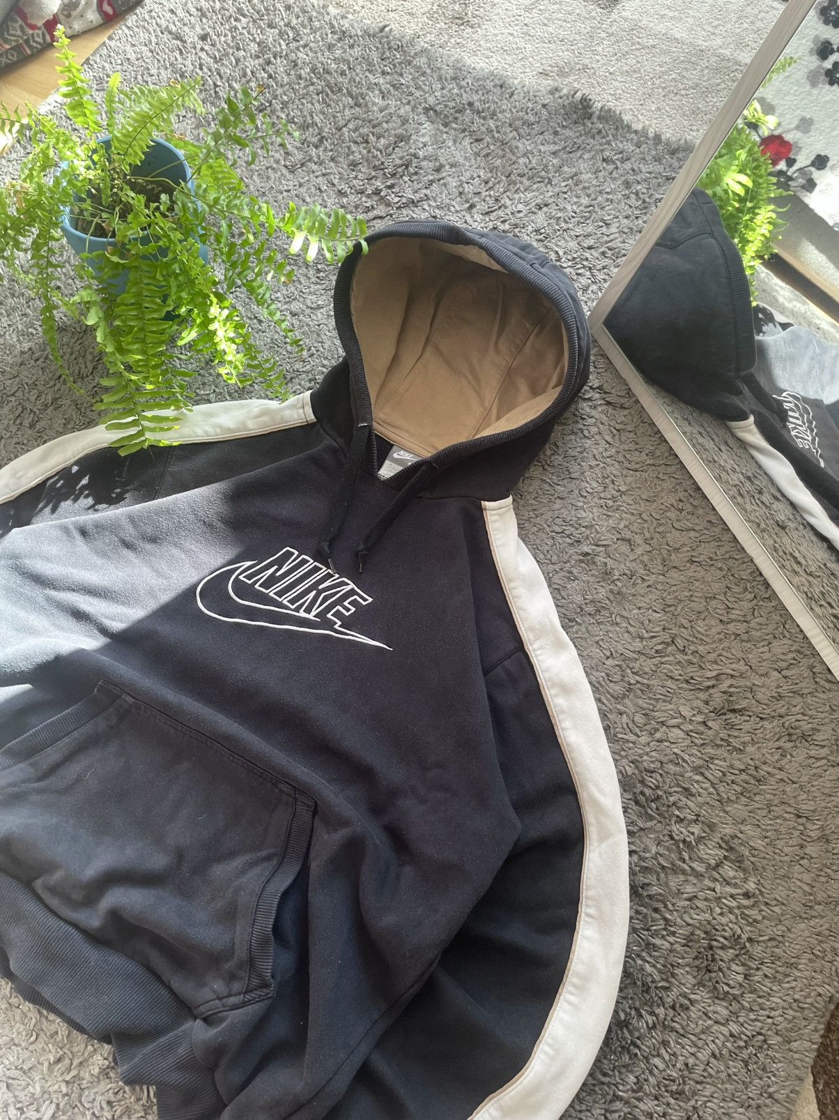 Nike × Vintage 00s Nike Vintage Hoodie Streetwear Big Logo Swoosh Rare Size US M / EU 48-50 / 2 - 4 Thumbnail