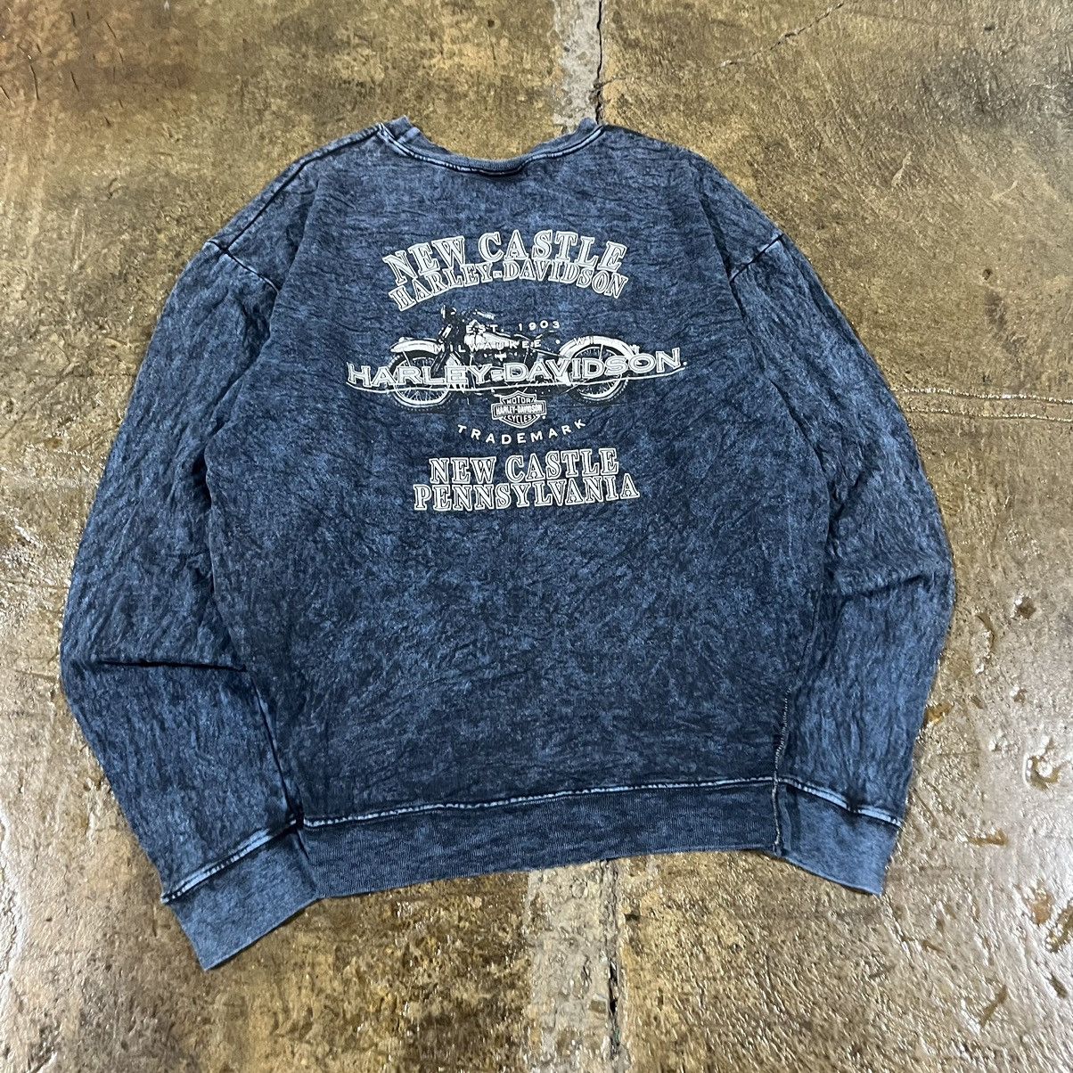 Harley Davidson × Vintage Harley Davidson Vintage 90s Logo Biker Longsleeve Crewneck Size US L / EU 52-54 / 3 - 8 Thumbnail
