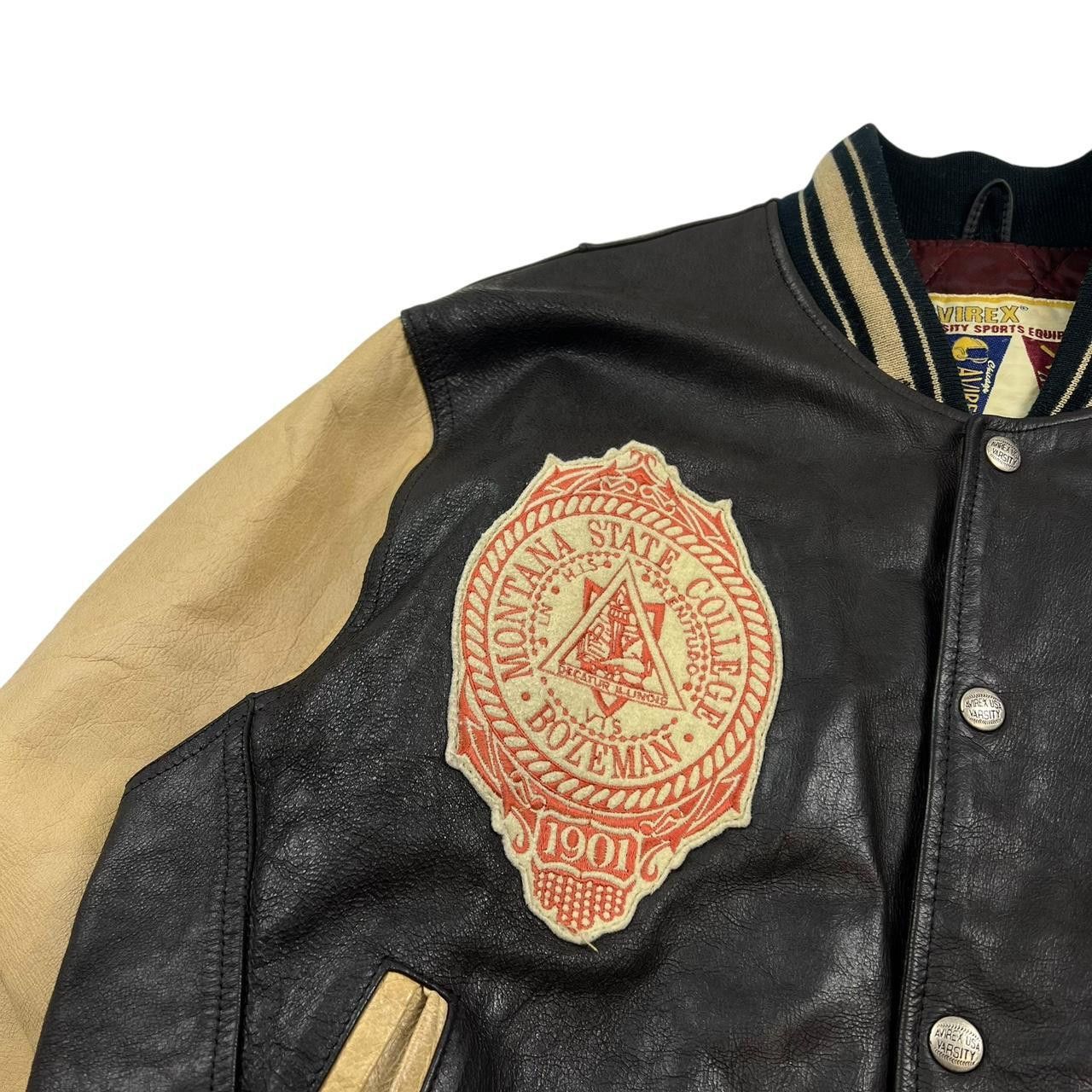 Avirex Vintage Avirex USA Bobcats football leather jacket - Medium Size US M / EU 48-50 / 2 - 4 Thumbnail