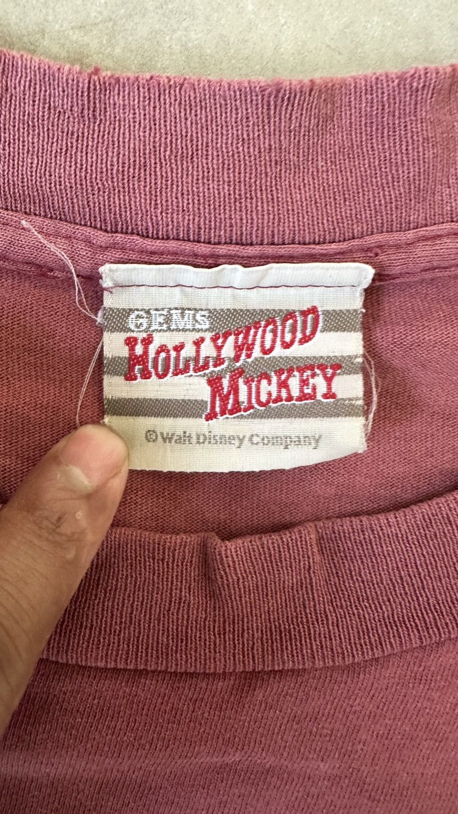 Mickey Mouse VINTAGE GEMS HOLLEYWOOD MICKEY MOUSE WELL FADED TEE Size US L / EU 52-54 / 3 - 5 Thumbnail