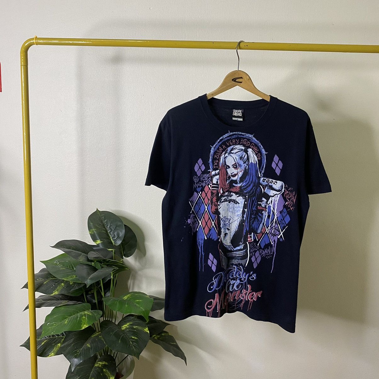 DC Comics × Vintage × Warner Bros Y2K Suicide Squad x Harley Quinn Margot Robbie Tee Size US M / EU 48-50 / 2 - 1 Thumbnail