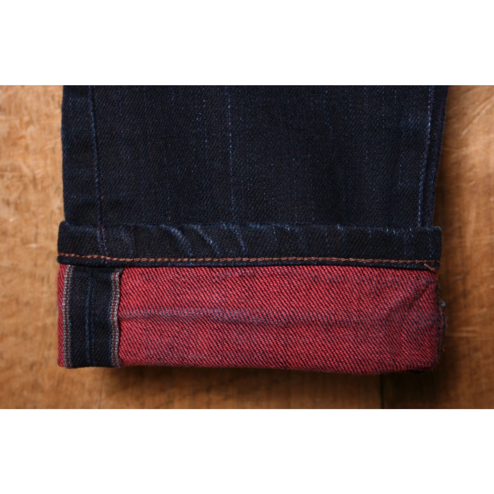 Vintage NAKED & FAMOUS Denim Skinny Guy Red Weft Stretch Selvedge Jeans ≈ Sz. 30x33 | 5-Pocket | Slim Fit | Blue Denim Jeans Men Regular Rise 8-10in 30x33 Size US 30 / EU 46 - 6 Thumbnail