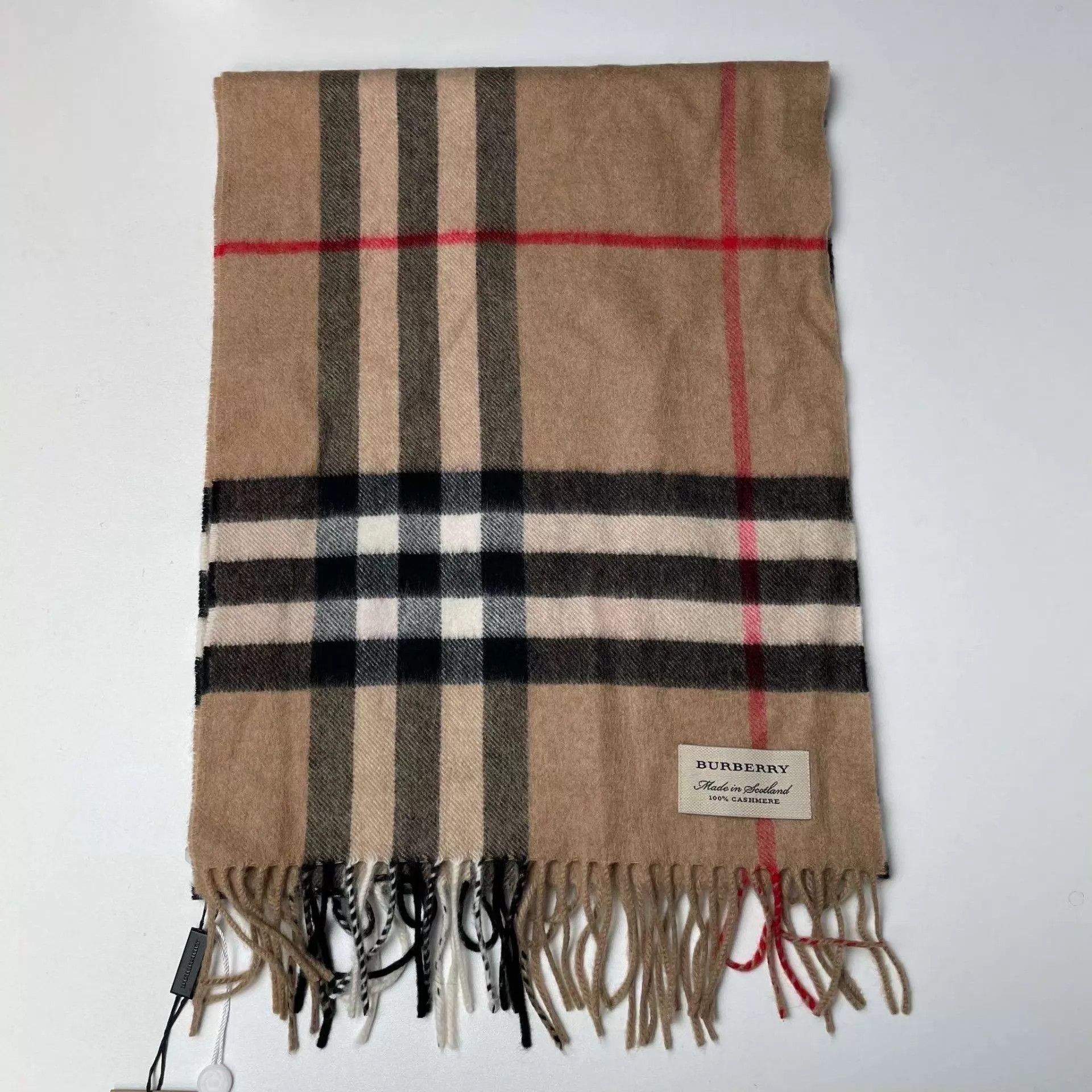 Burberry Burberry Brown Wool Scarf 168x30 New w/ Tags Size ONE SIZE - 6 Thumbnail
