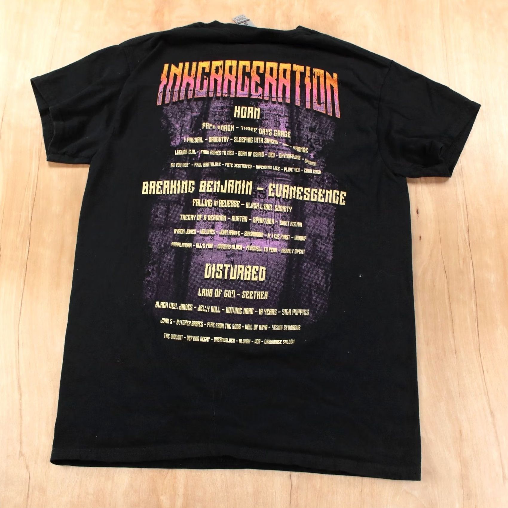 Gildan INKCARCERATION Music & Tattoo Festival 2022 concert T-Shirt SMALL heavy nu metal Shirt Mens Black Nike? Size US S / EU 44-46 / 1 - 5 Thumbnail