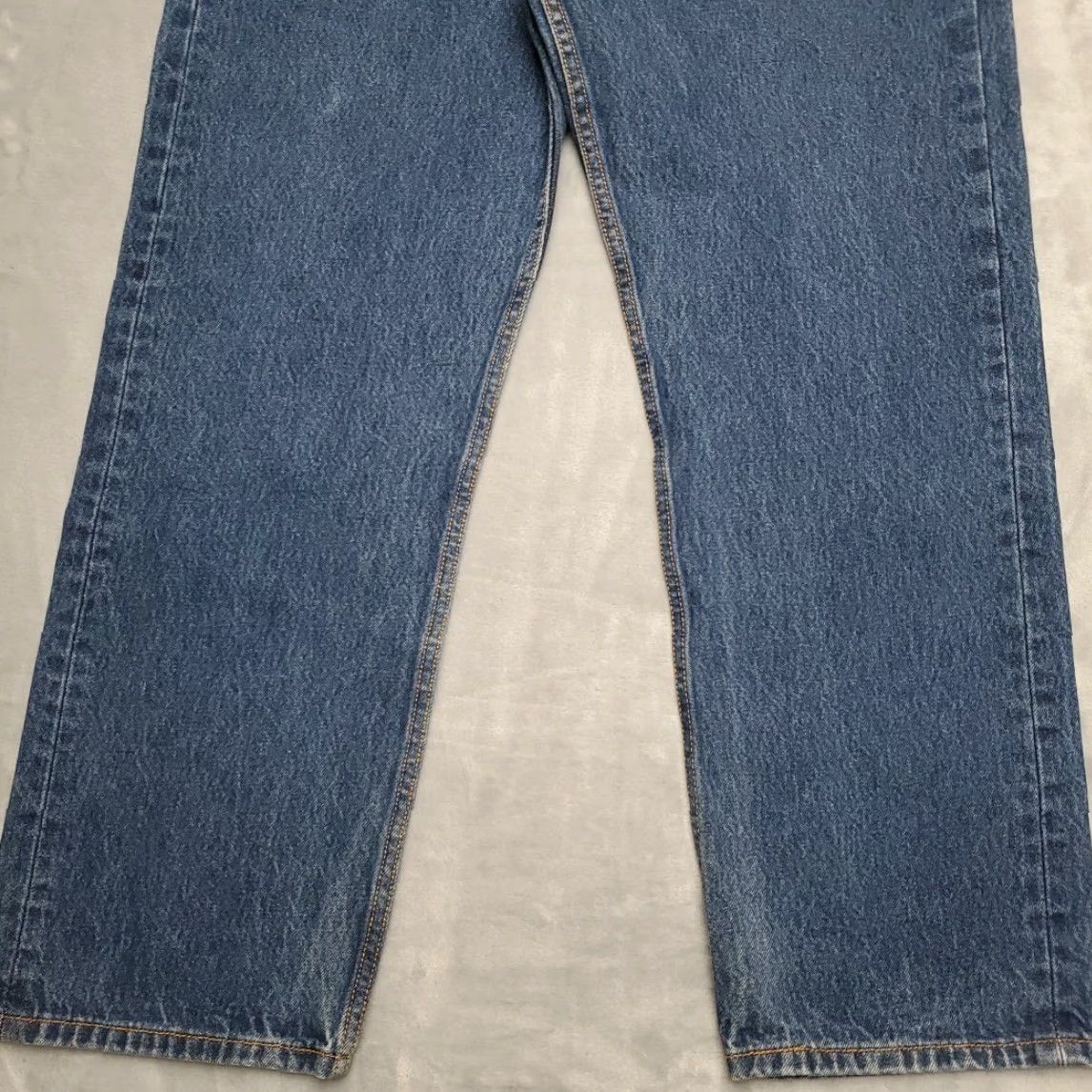 Levi's Levi's Jeans Men 38x32 Blue 505 Denim Regular Fit Straight Leg Cotton Dark Wash Size US 38 / EU 54 - 2 Thumbnail