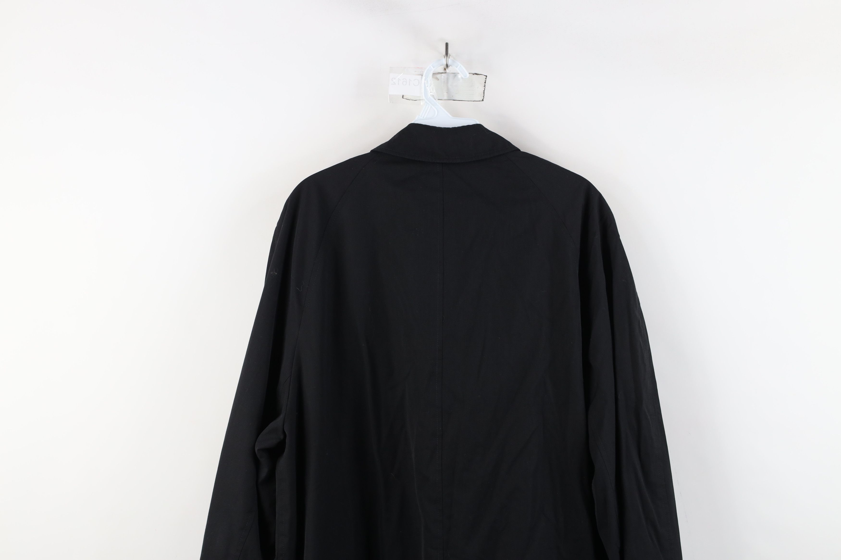 Vintage Vintage 50s 60s Streetwear Trench Coat Rain Jacket Black USA Size US XL / EU 56 / 4 - 11 Thumbnail