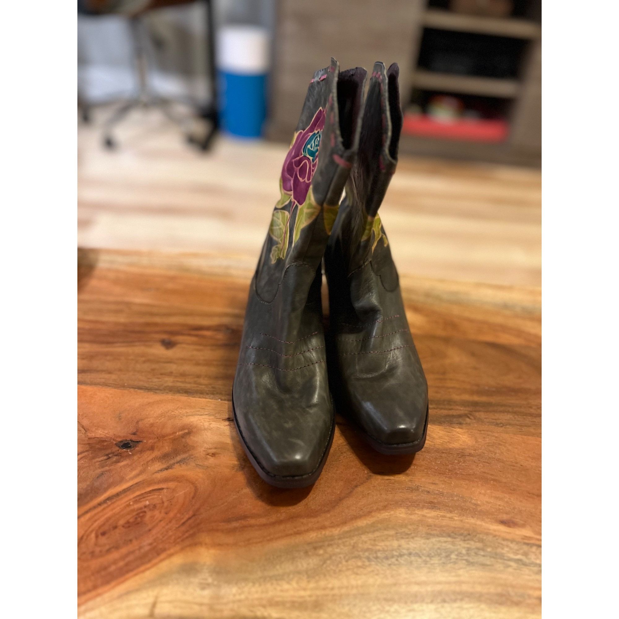 Other L'ARTISTE by SPRING STEP Hand Painted Leather Boots - Size Size US 6 / IT 36 - 2 Thumbnail
