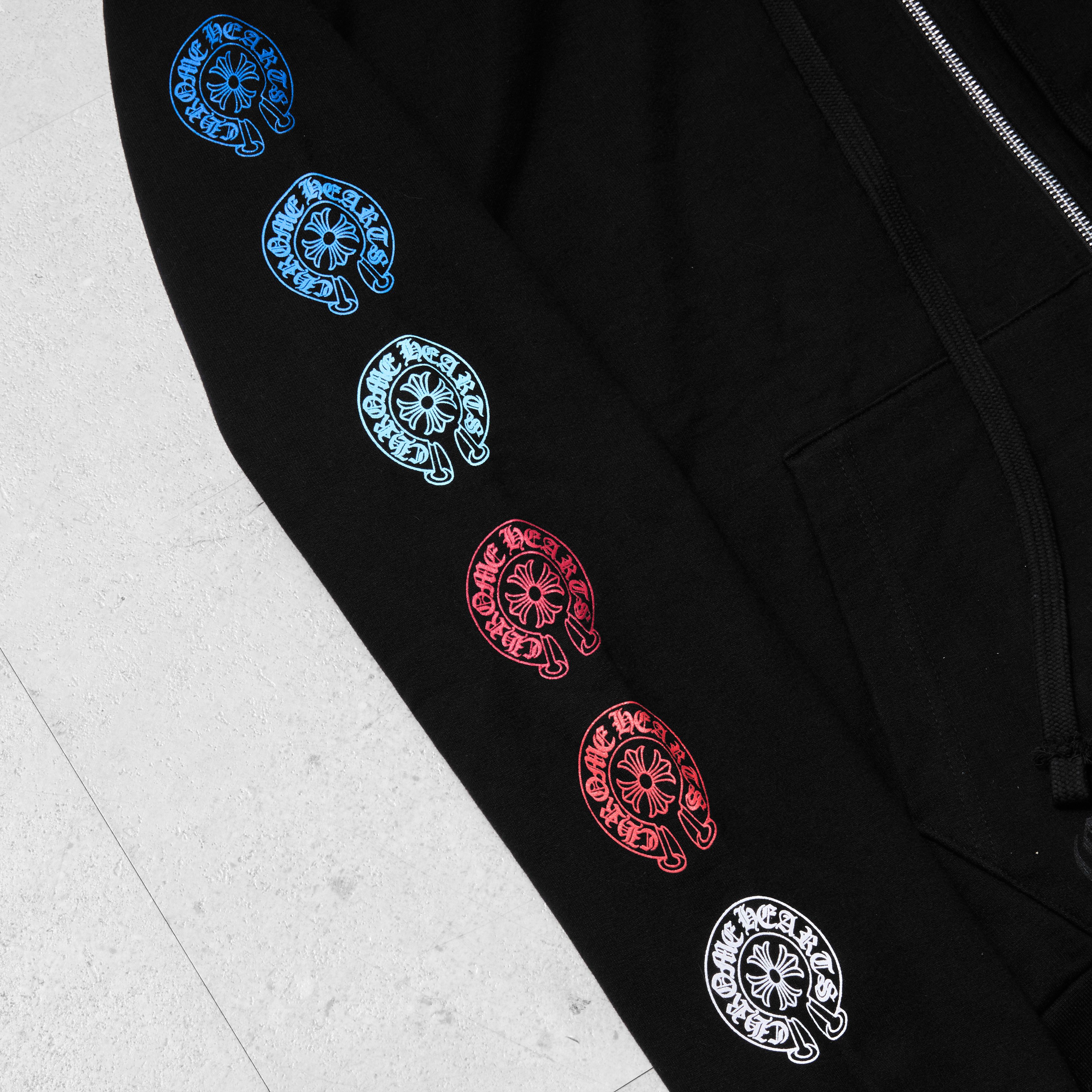 Chrome Hearts CHROME HEARTS Multicolor Horseshoe Logo Zip Up Hoodie BLACK Size US L / EU 52-54 / 3 - 6 Thumbnail