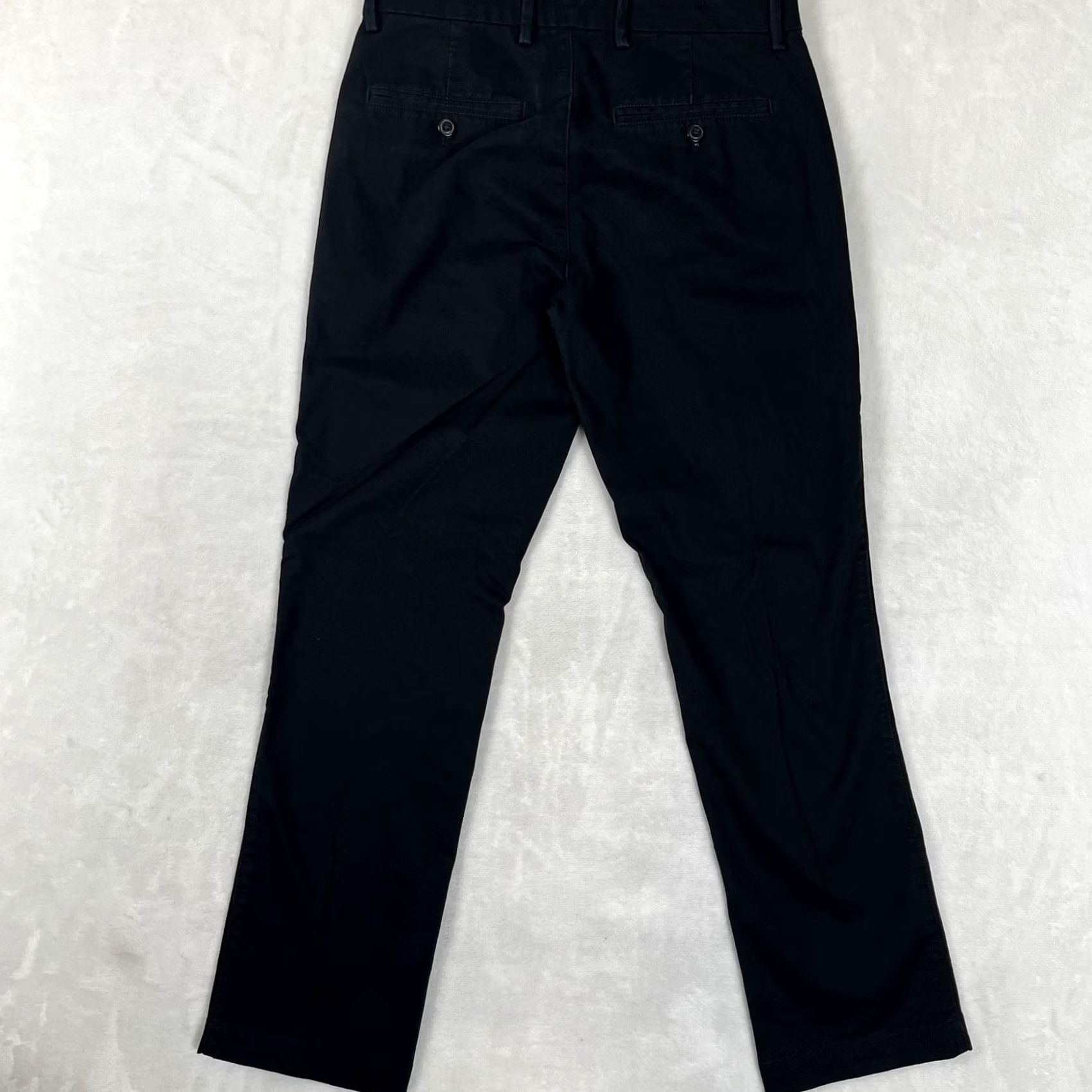 Gap Gap Essential Khaki Straight Pants Mens 29x30 Black Chino Regular Fit Twill Size US 29 - 6 Thumbnail