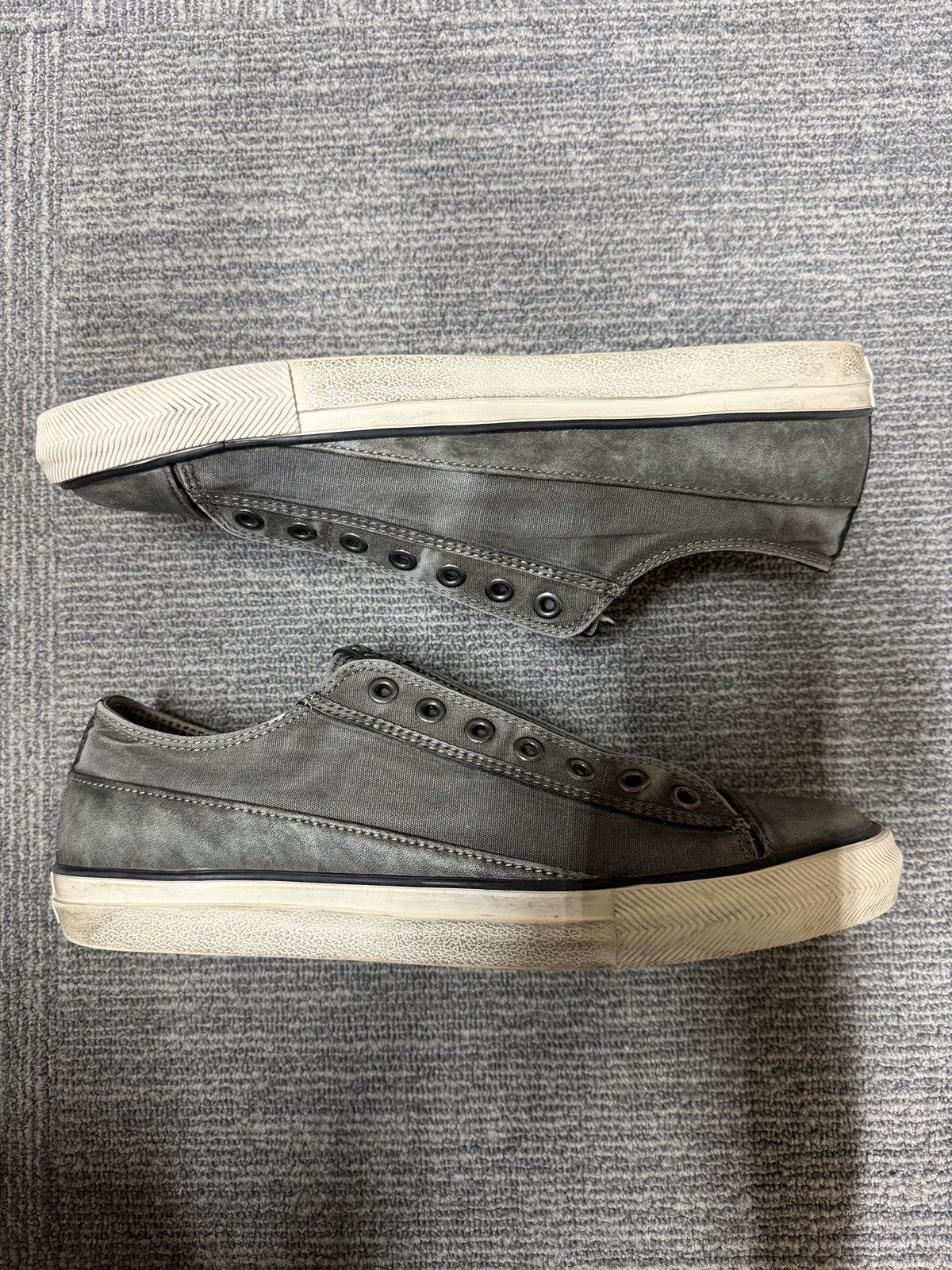 John Varvatos John Varvatos Vulc Laceless Low Top Sneakers Size US 11 / EU 44 - 2 Thumbnail