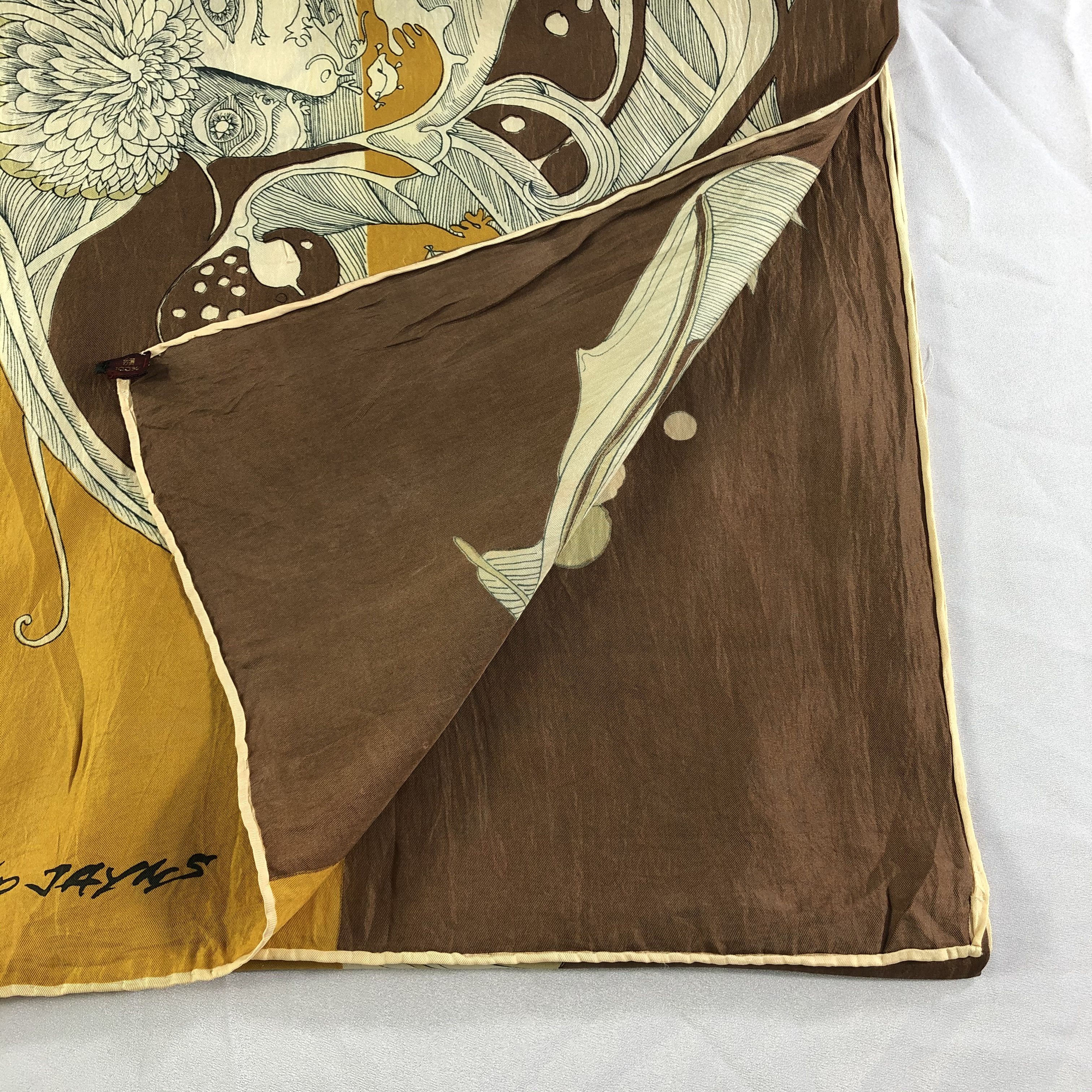 Vintage Vintage Silk Scarf Size ONE SIZE - 4 Thumbnail