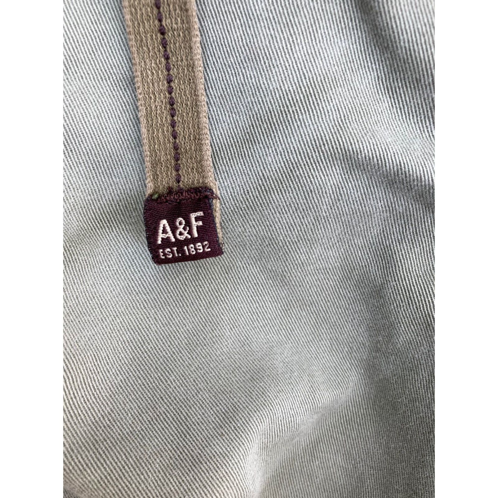 Abercrombie & Fitch VINTAGE Abercrombie & Fitch Cargo Shorts 33 Green Cotton Blend 90s Fatigue Pockets Zip Hike Casual Mens Size US 33 - 6 Thumbnail