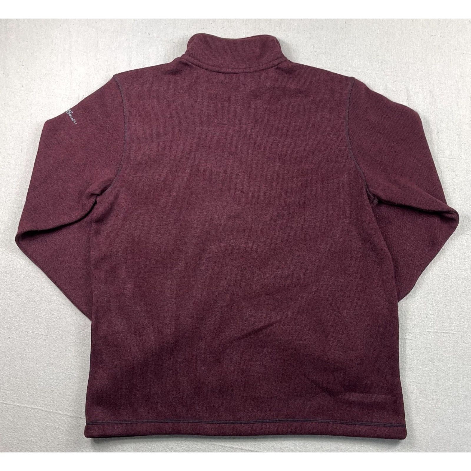 Eddie Bauer Eddie Bauer Mens Sz L Sweater Fleece Pullover Jacket 1/4 Zip Maroon Size US L / EU 52-54 / 3 - 2 Thumbnail