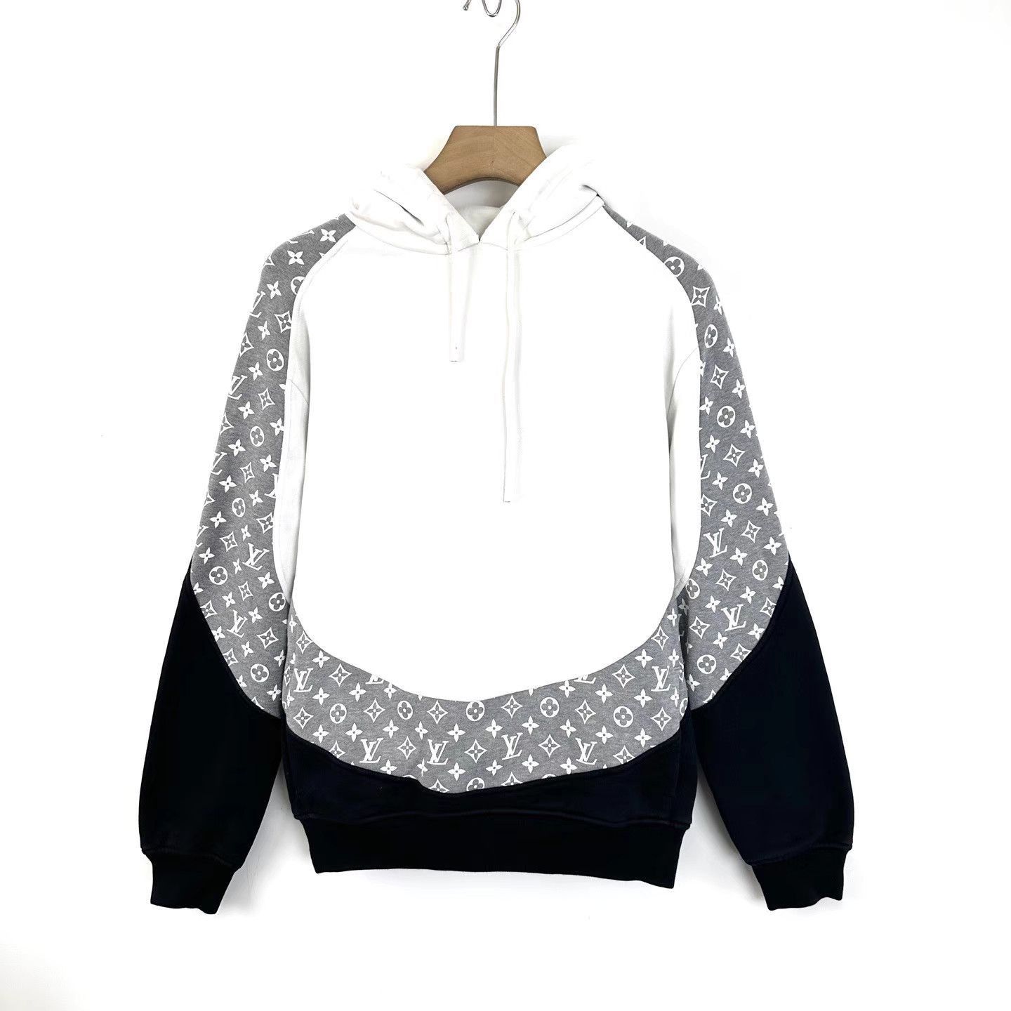 Louis Vuitton White Colorblock Pattern Hoodie Size US S / EU 44-46 / 1 - 1 Thumbnail